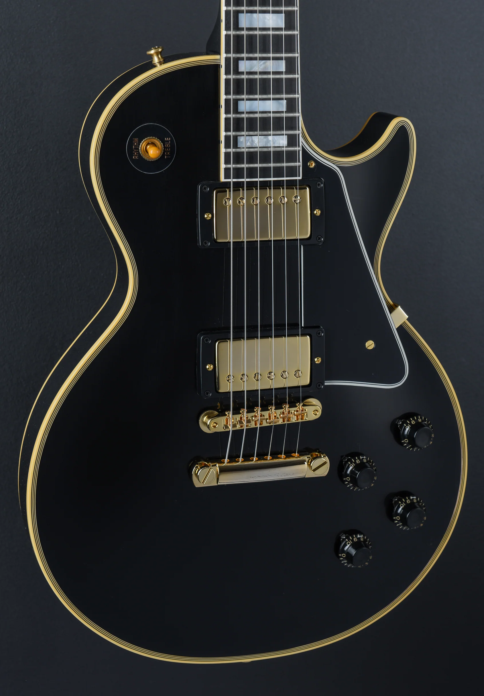 1957 Les Paul Custom Reissue - VOS Ebony 2 Pickup - Image 3