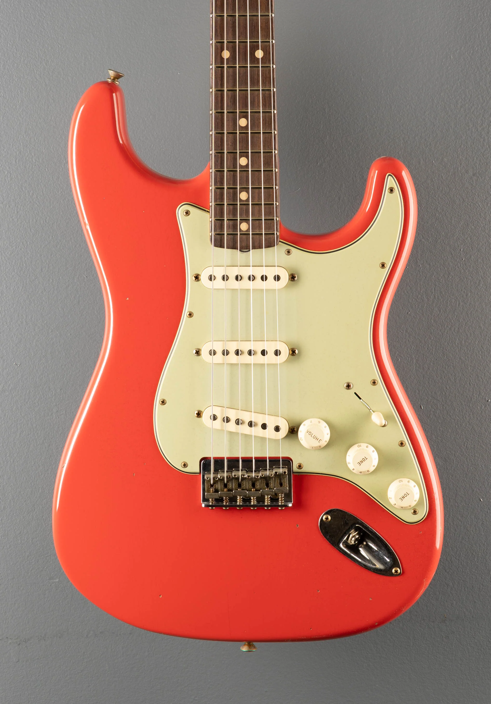 1960 Journeyman Relic Hardtail Stratocaster - Fiesta Red - Image 2