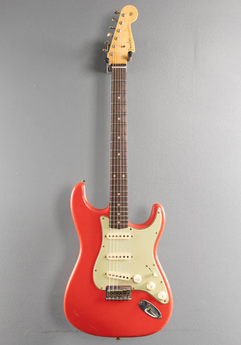 1960 Journeyman Relic Hardtail Stratocaster - Fiesta Red - Image 3