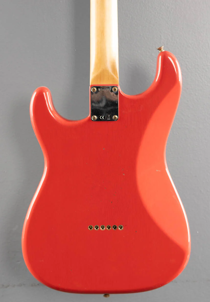 1960 Journeyman Relic Hardtail Stratocaster - Fiesta Red - Image 4