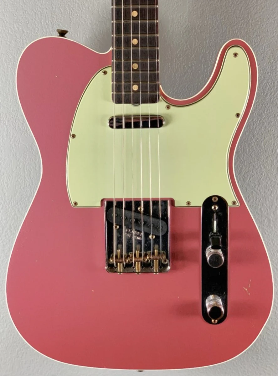 1960 Journeyman Relic Tele Custom-Burgundy Mist Metallic - Image 2