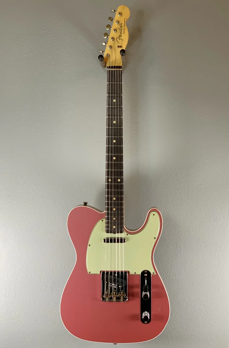 1960 Journeyman Relic Tele Custom-Burgundy Mist Metallic - Image 3
