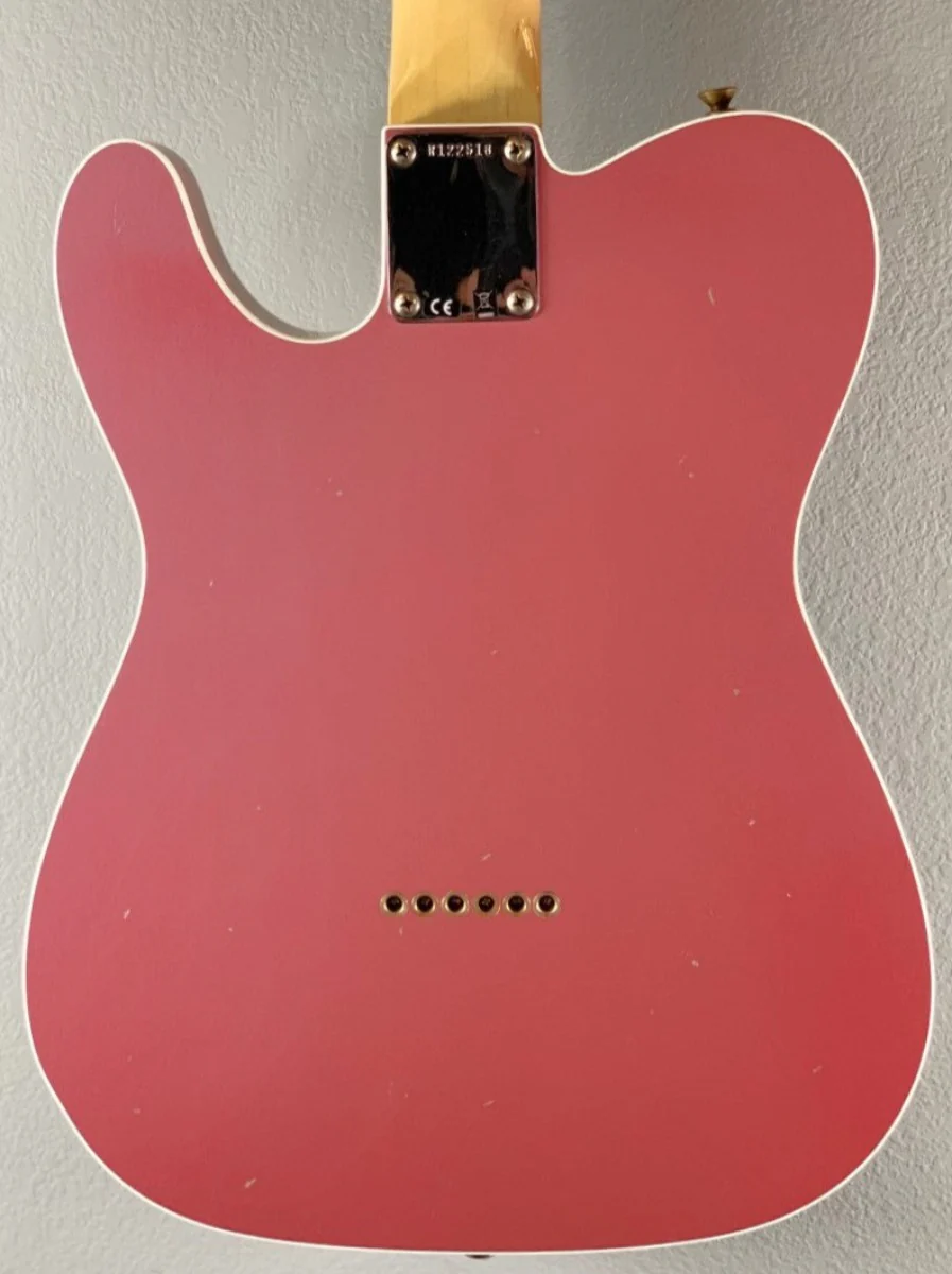 1960 Journeyman Relic Tele Custom-Burgundy Mist Metallic - Image 4