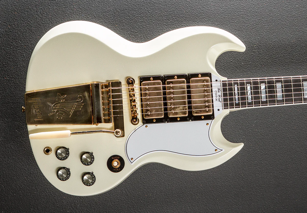 1963 Les Paul SG Custom Reissue w/Maestro Vibrola - Classic White