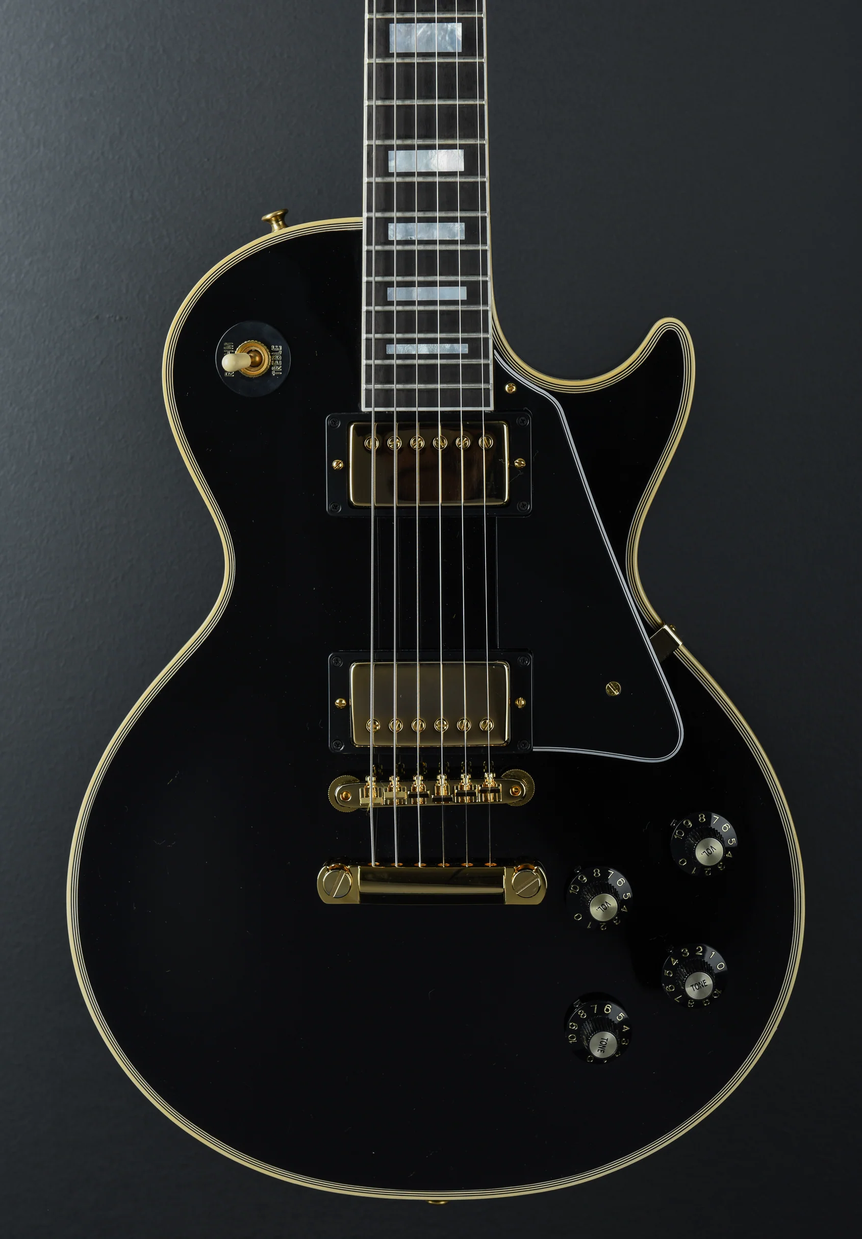 1968 Les Paul Custom Reissue - Ebony - Image 2