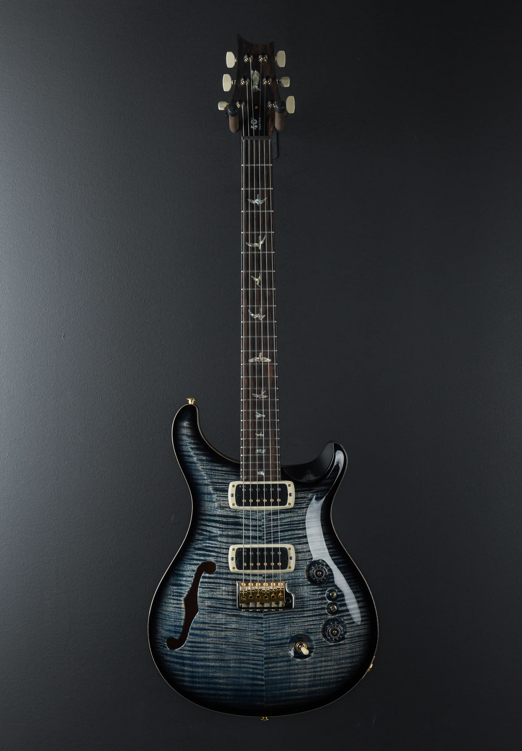 40th Anniversary Custom 24-08 Semi-Hollow Limited Edition - Faded Whale Blue Smokeburst - Image 3