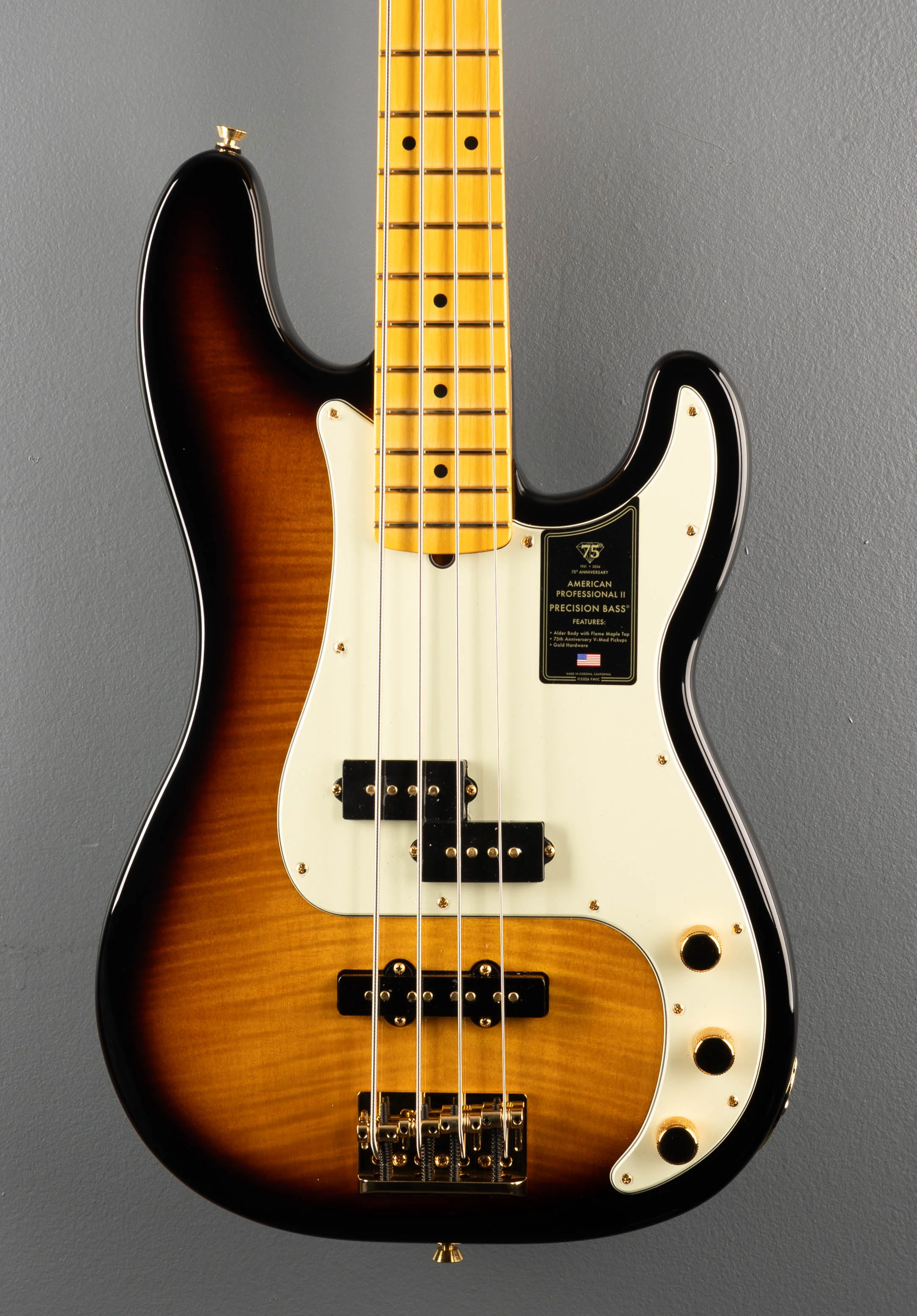 75th Anniversary American Professional PJ Bass - 2 Color Sunburst - Image 2