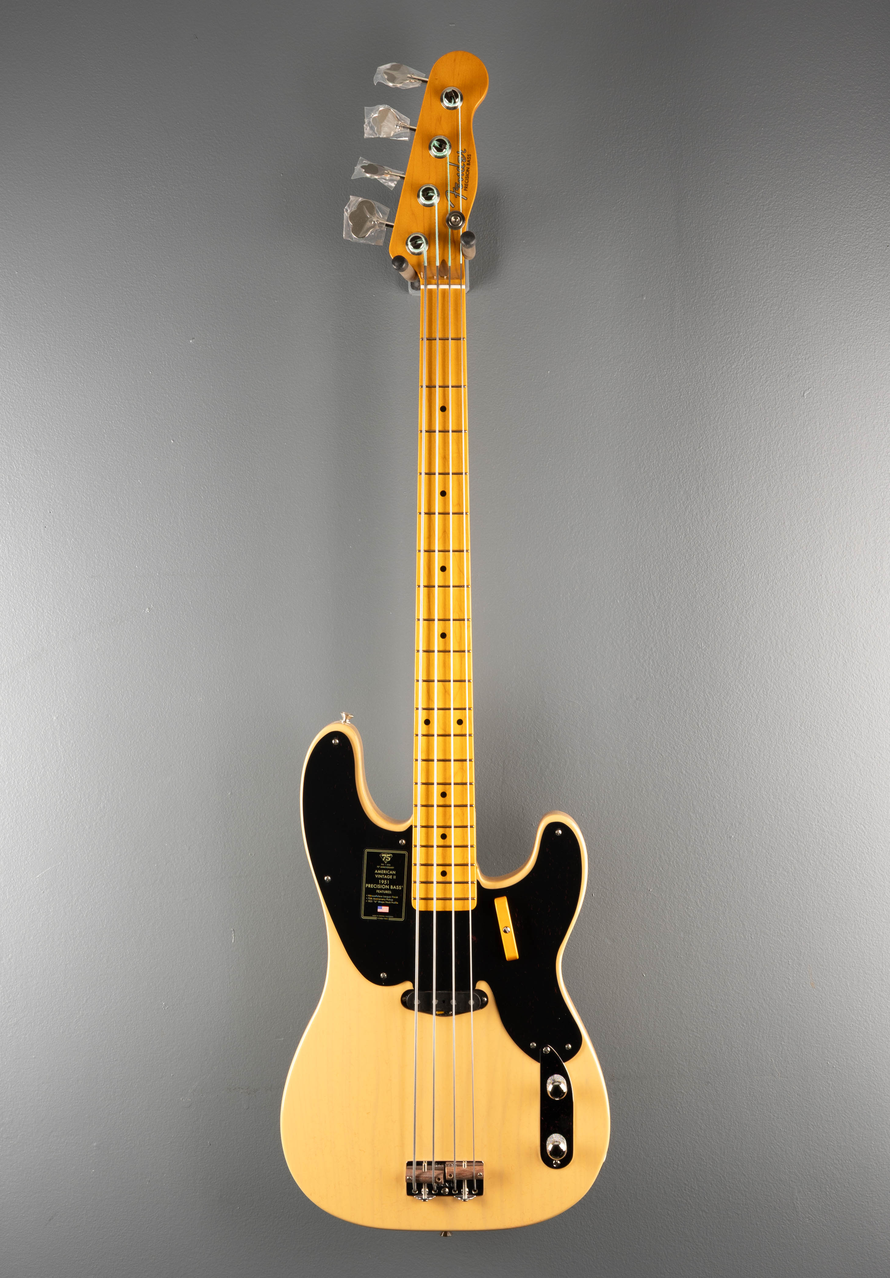 75th Anniversary American Vintage II 1951 Precision Bass - Butterscotch Blonde - Image 3