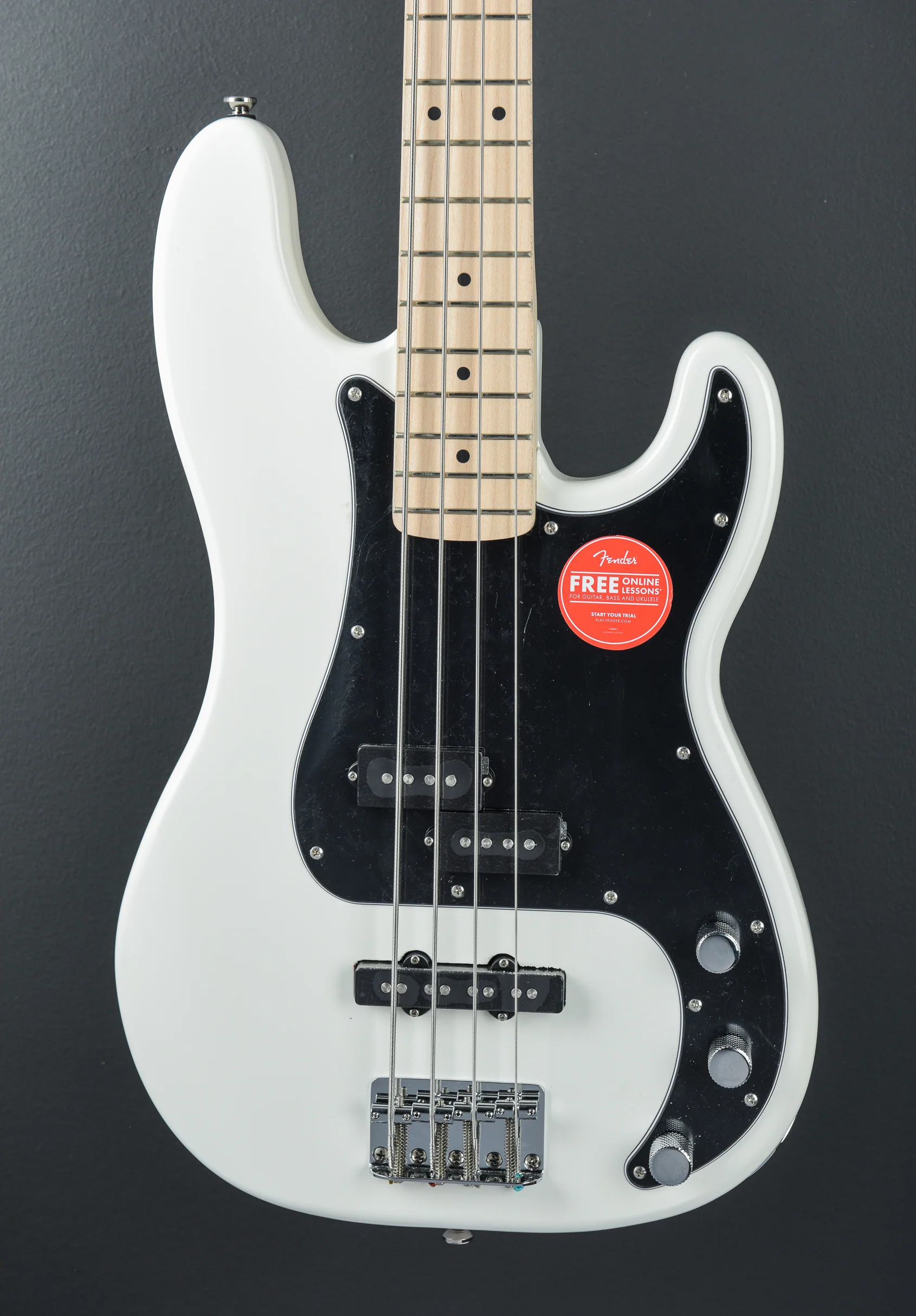 Affinity Series Precision Bass PJ - Olympic White w/Maple - Image 2