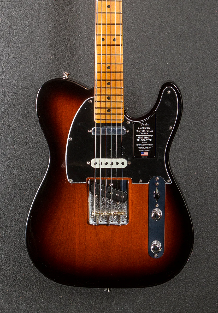 American Professional Classic Hotshot Telecaster - 3 Color Sunburst w/Maple - Image 2