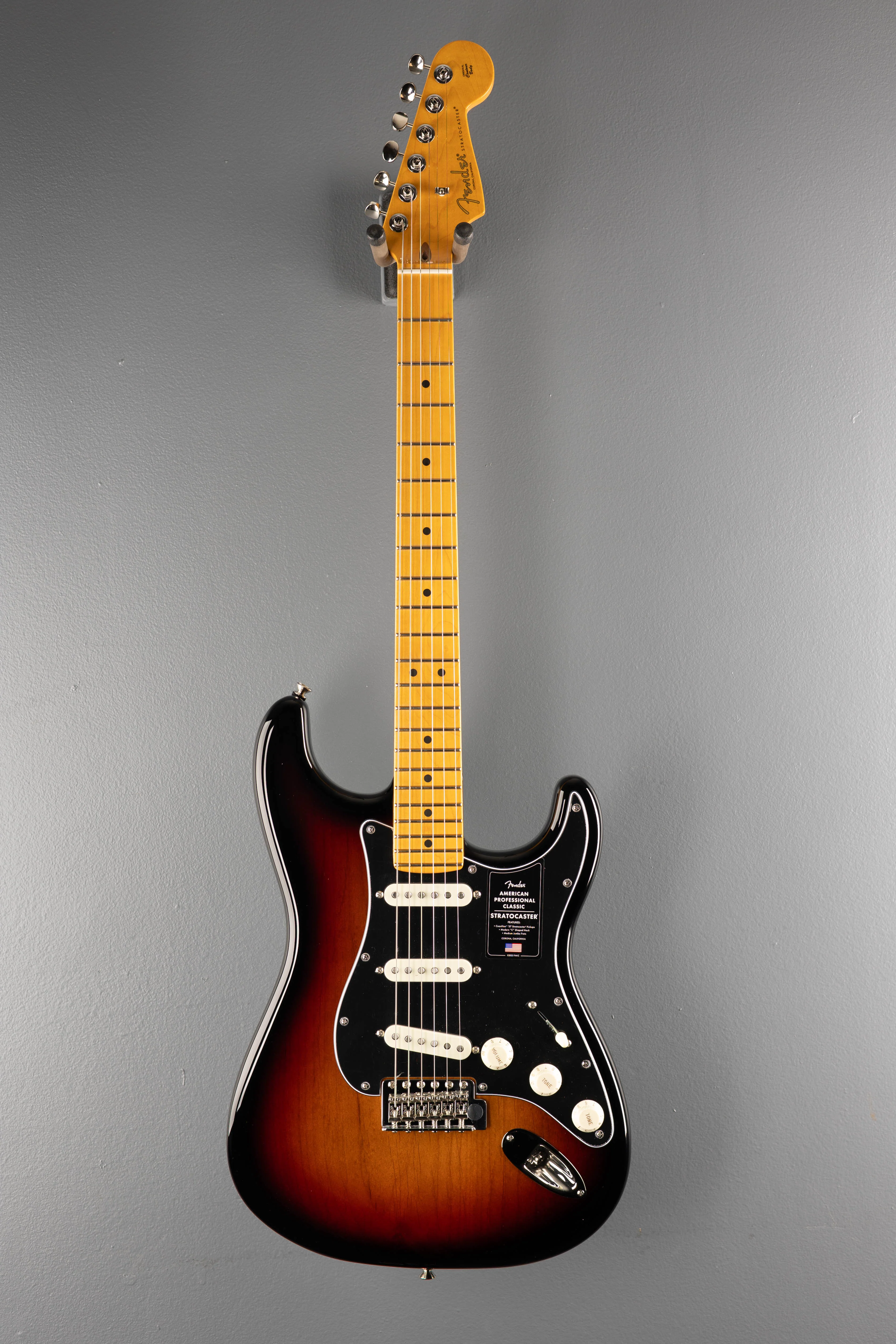 American Professional Classic Stratocaster - 3 Color Sunburst w/ Maple - Image 3
