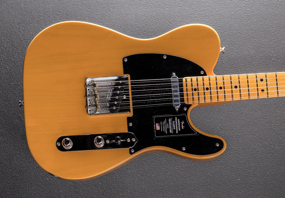 American Professional Classic Telecaster - Butterscotch Blonde w/Maple