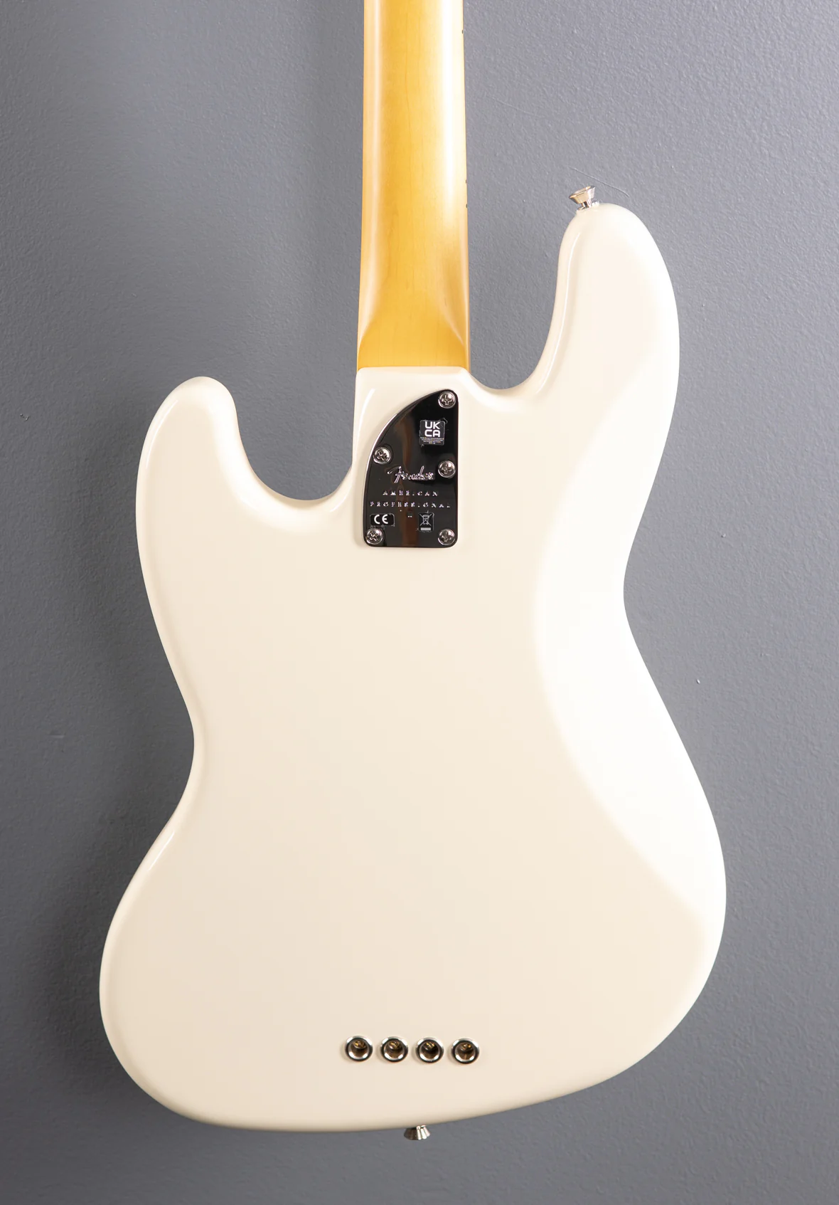 American Professional II Jazz Bass - Olympic White w/Maple - Image 4