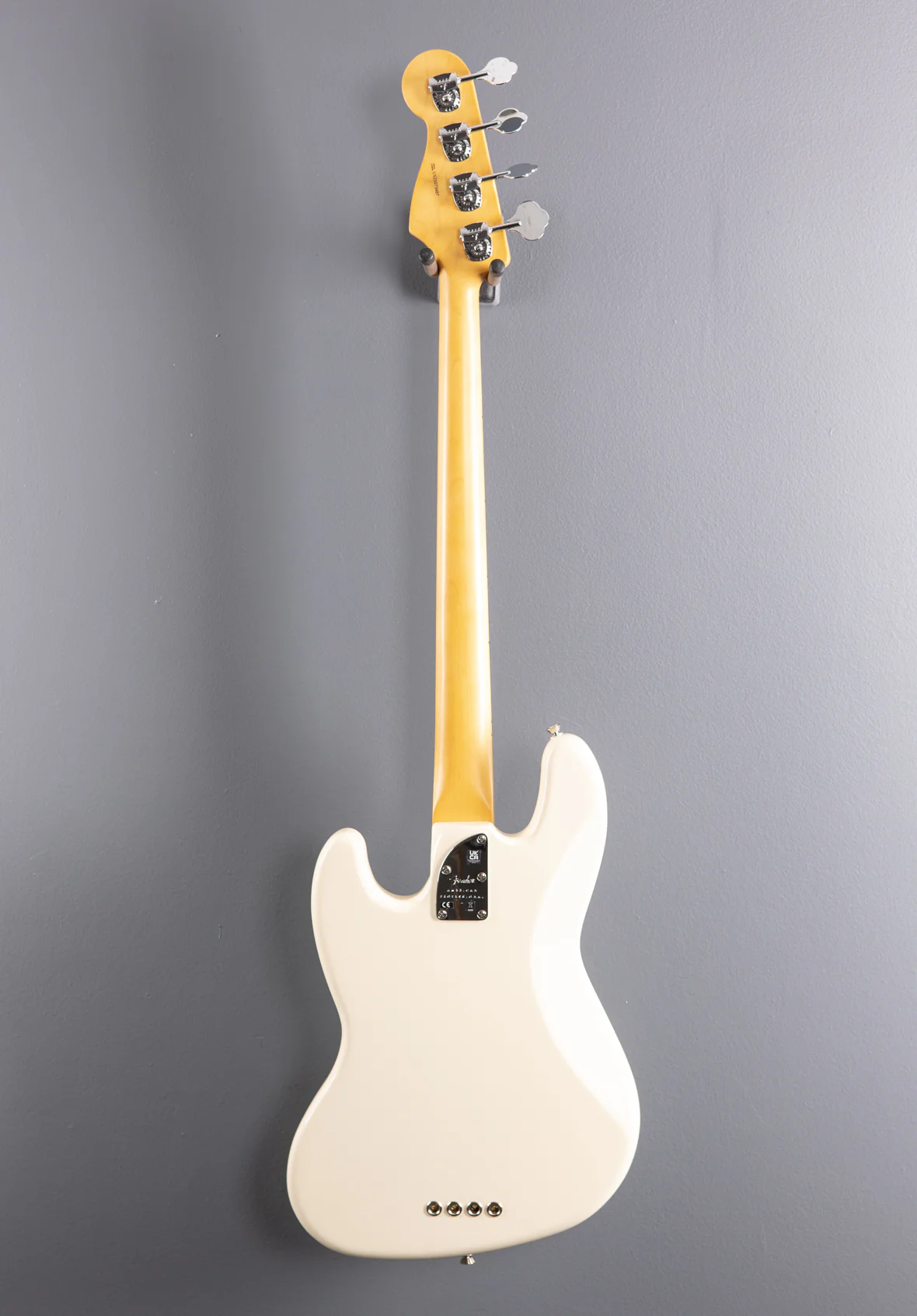 American Professional II Jazz Bass - Olympic White w/Maple - Image 5