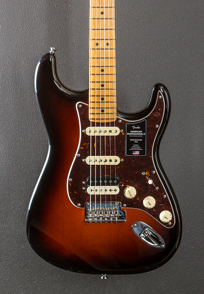 American Professional II Stratocaster HSS - 3 Color Sunburst w/Maple - Image 2