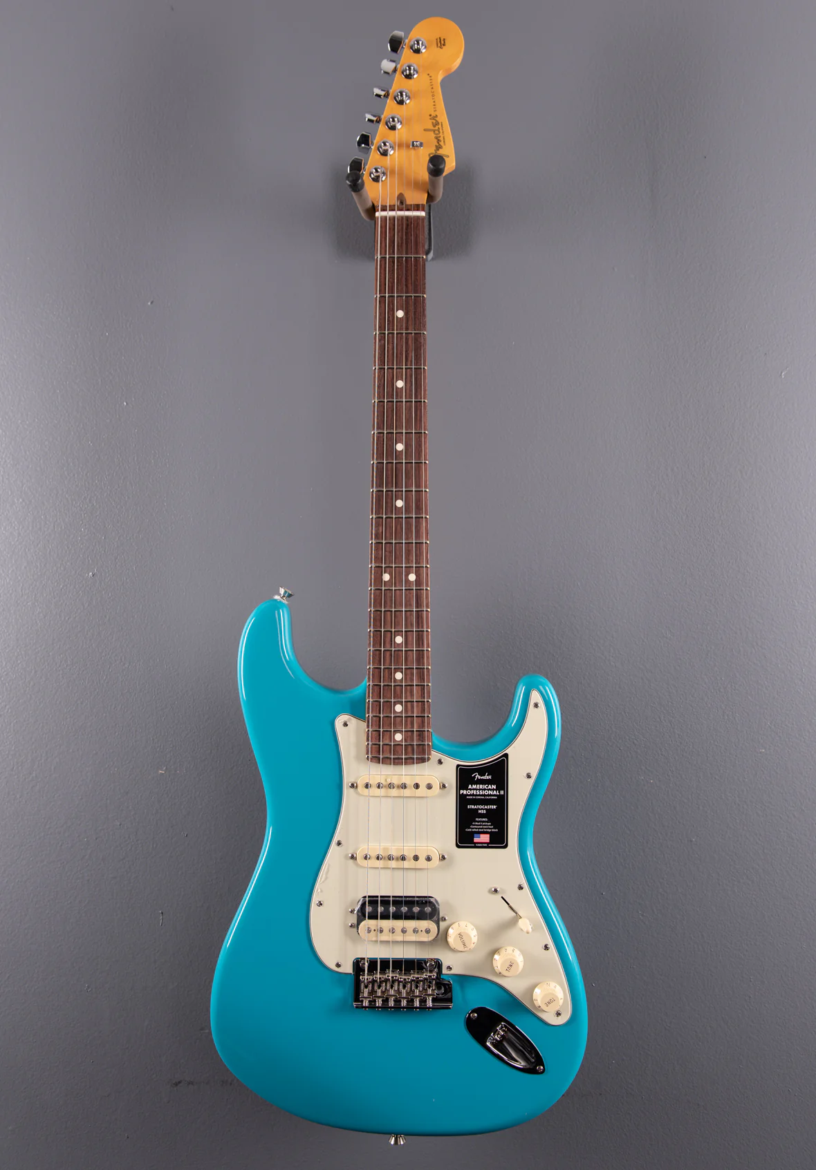 American Professional II Stratocaster HSS - Miami Blue w/Rosewood - Image 2