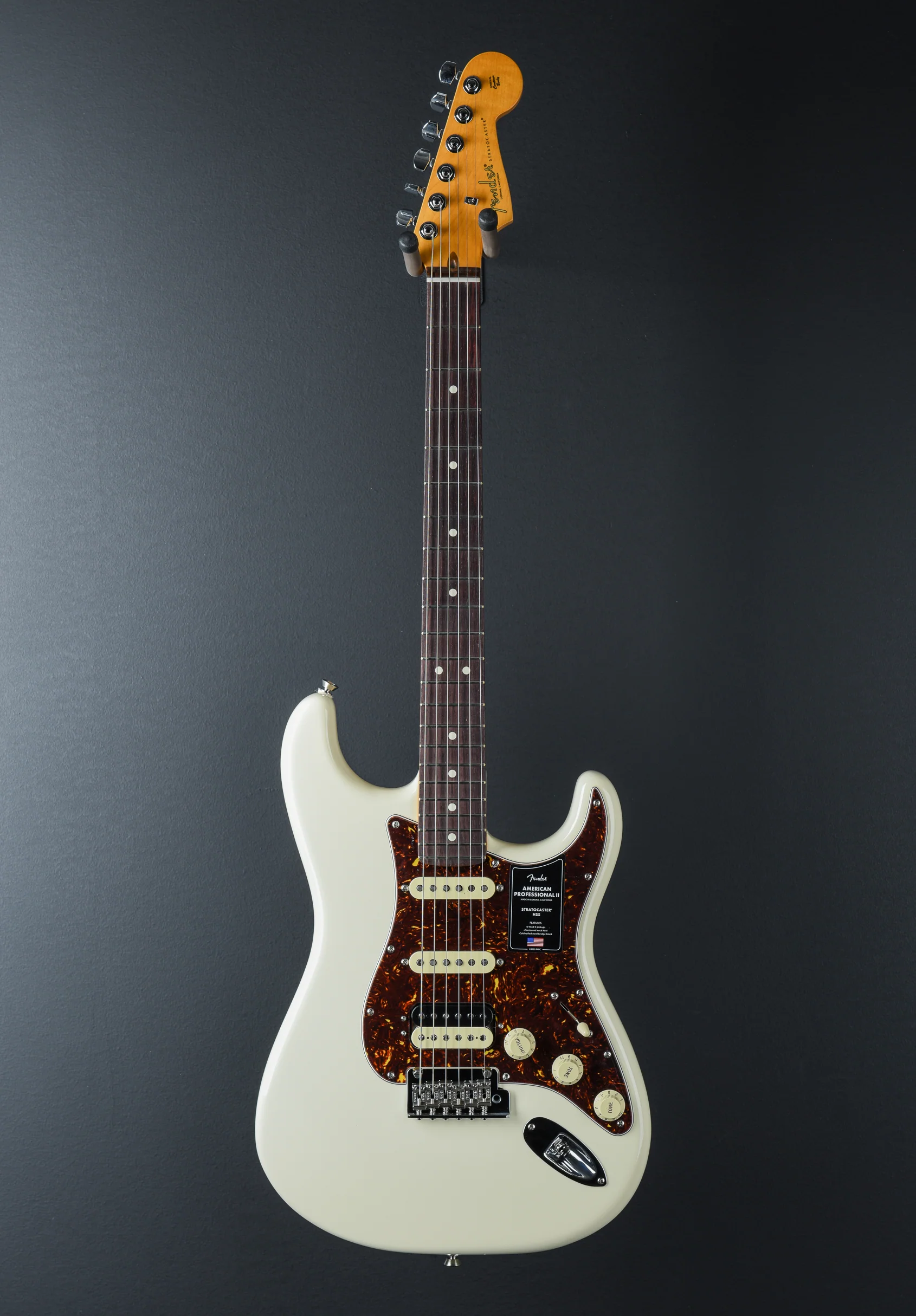 American Professional II Stratocaster HSS - Olympic White w/Rosewood - Image 3