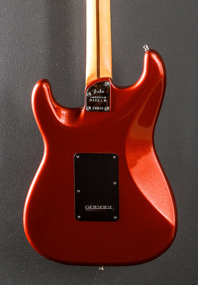American Ultra II Stratocaster HSS - Sinister Red w/Maple - Image 4