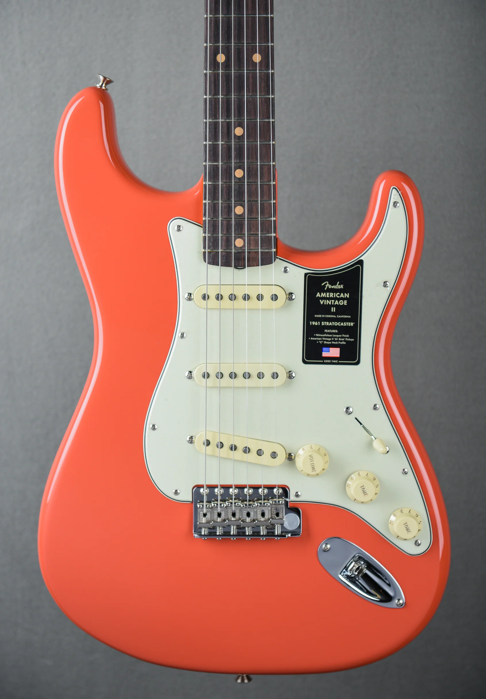 American Vintage II 1961 Stratocaster - Fiesta Red - Image 2