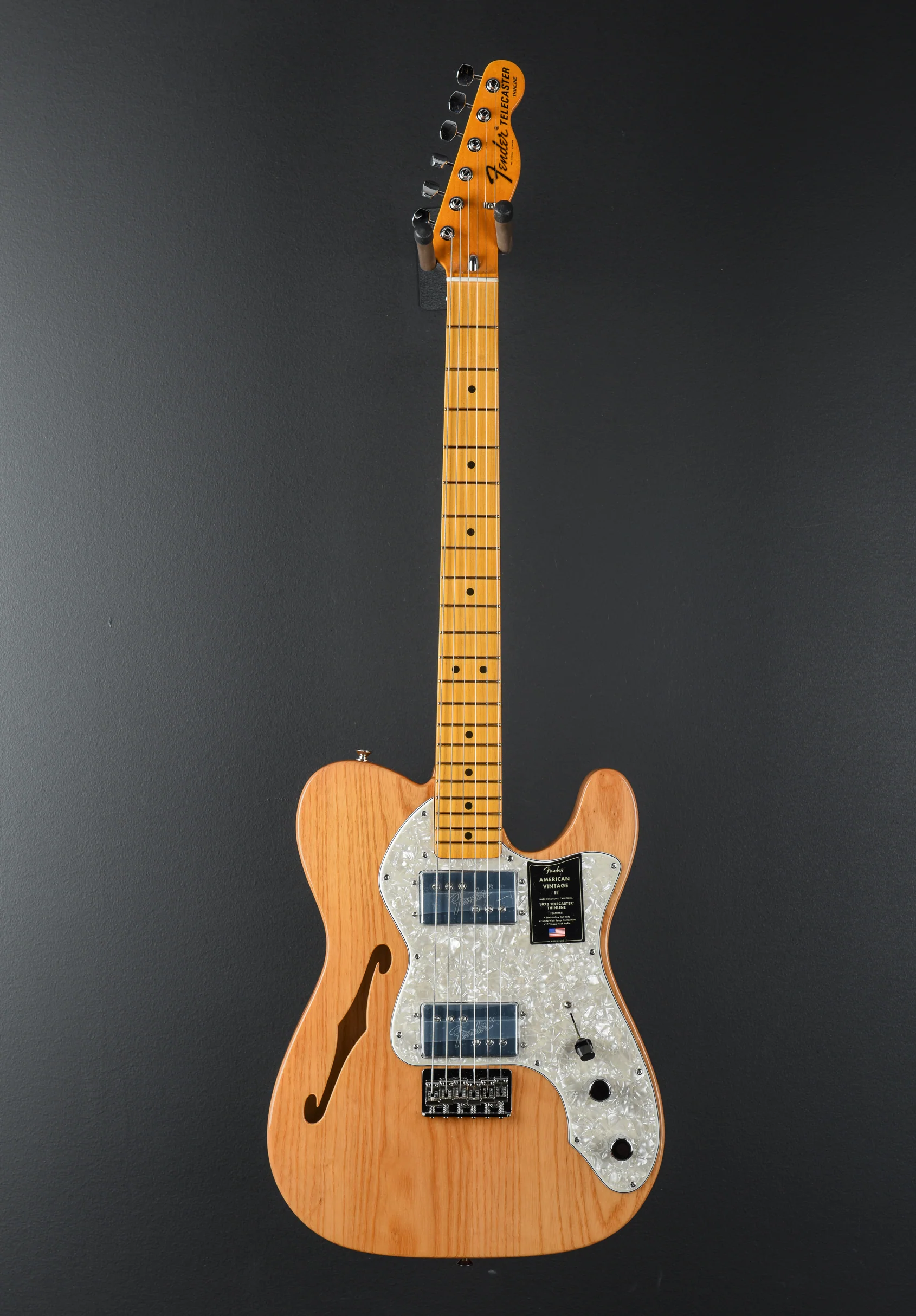 American Vintage II 1972 Telecaster Thinline - Aged Natural - Image 3