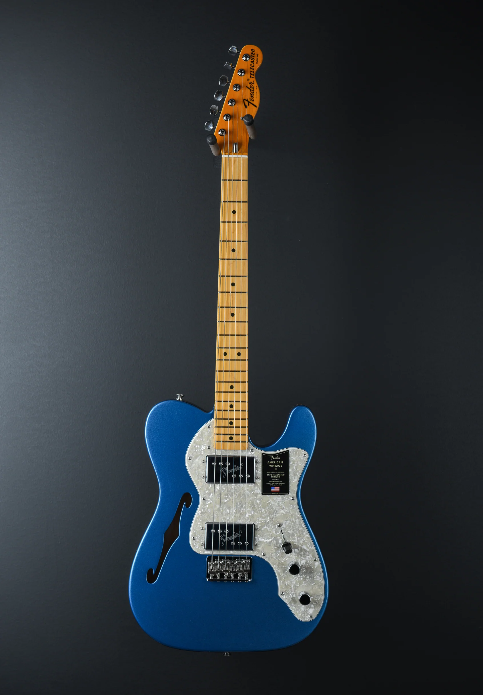 American Vintage II 1972 Telecaster Thinline - Lake Placid Blue - Image 3