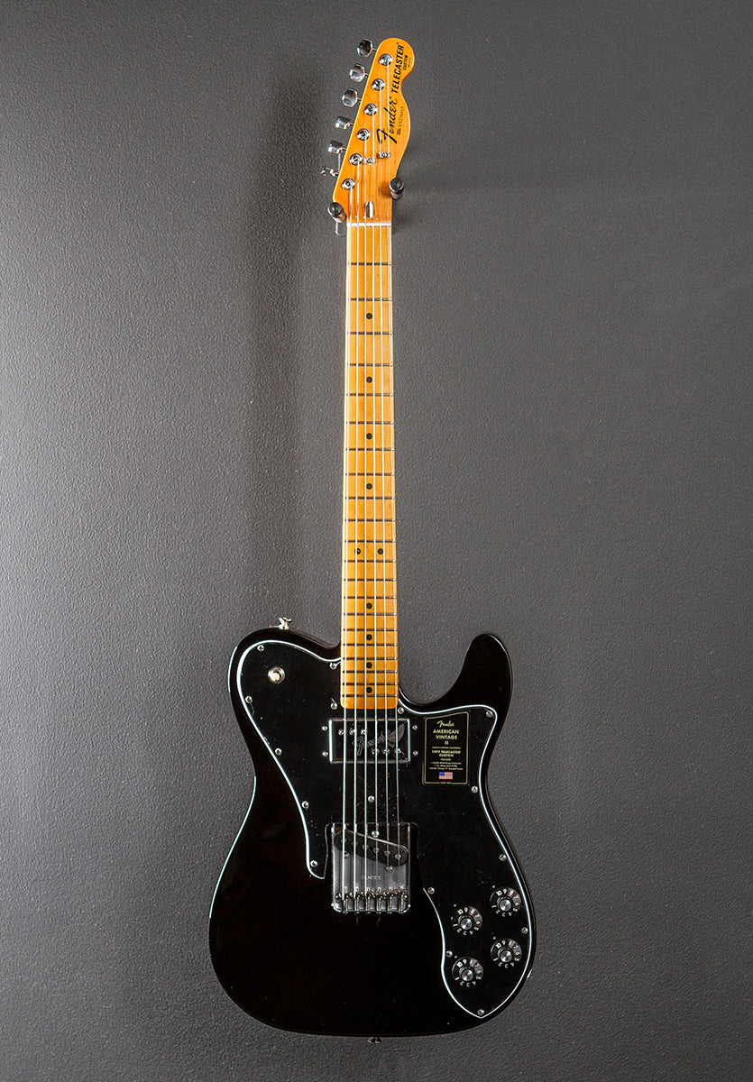 American Vintage II 1977 Telecaster Custom - Black w/Maple - Image 3