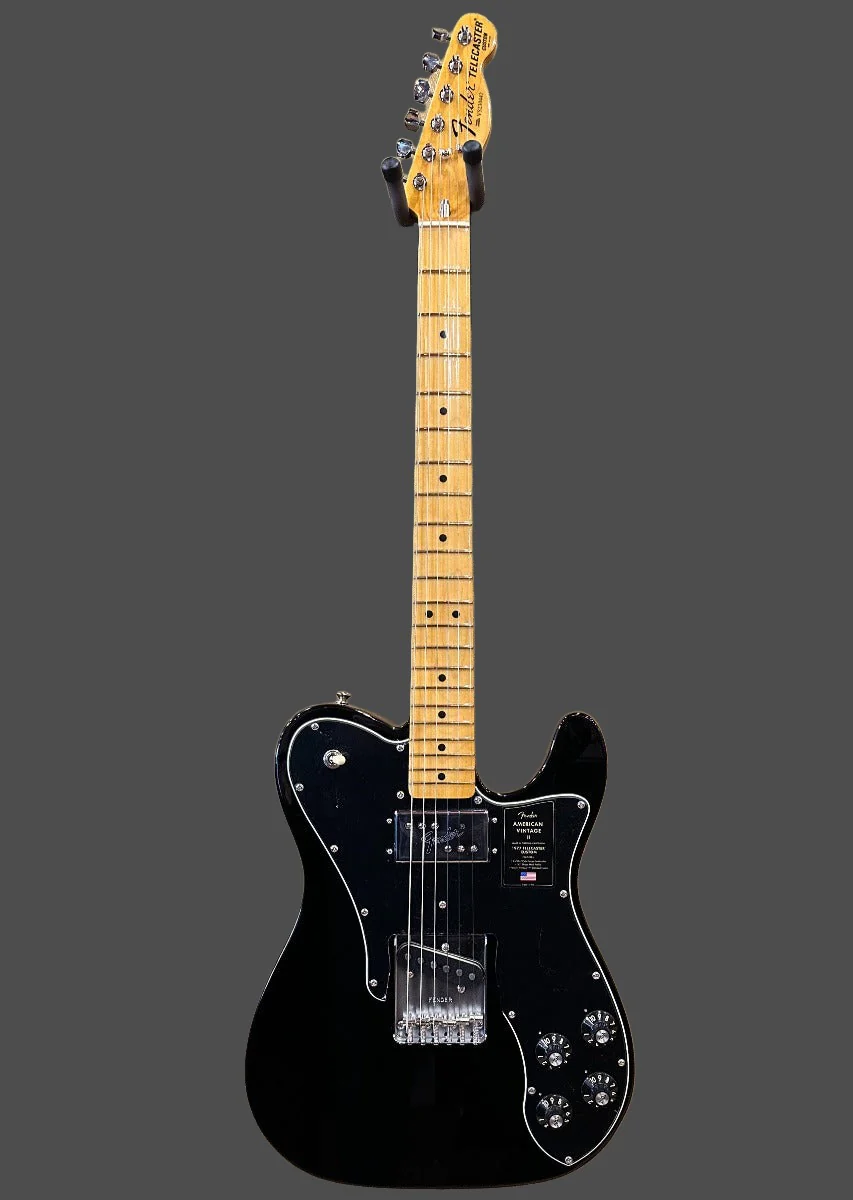 American Vintage II 1977 Telecaster Custom - Black w/Maple - Image 3