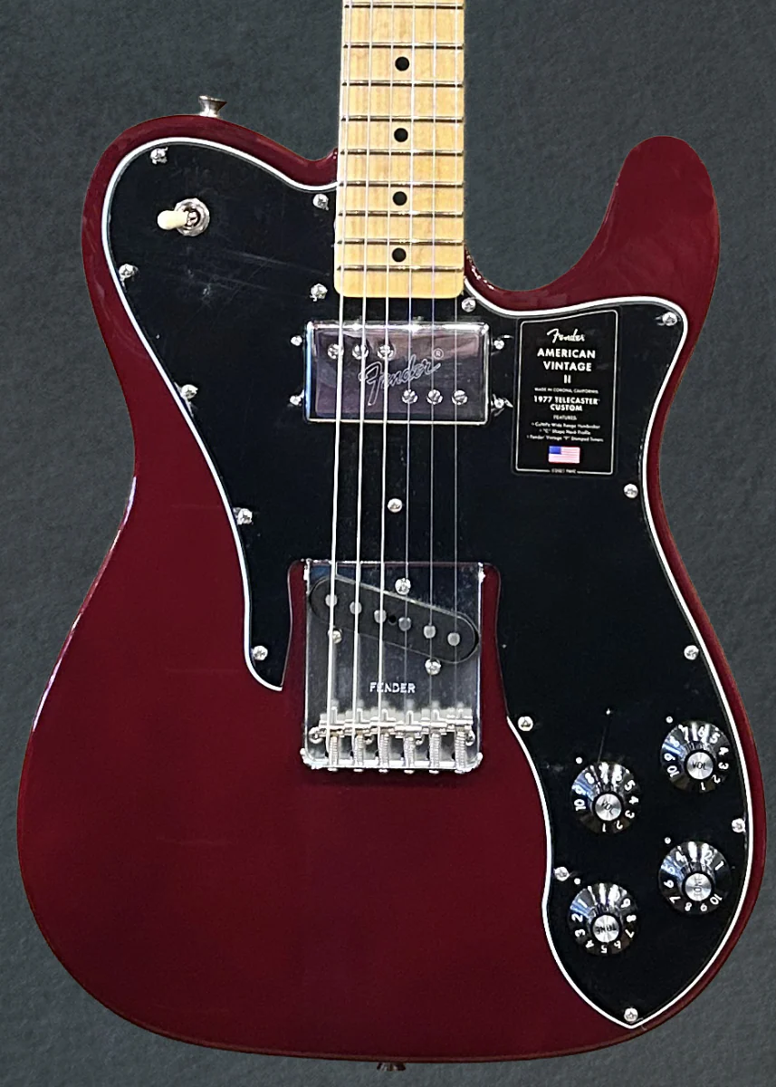 American Vintage II 1977 Telecaster Custom - Wine w/Maple - Image 2
