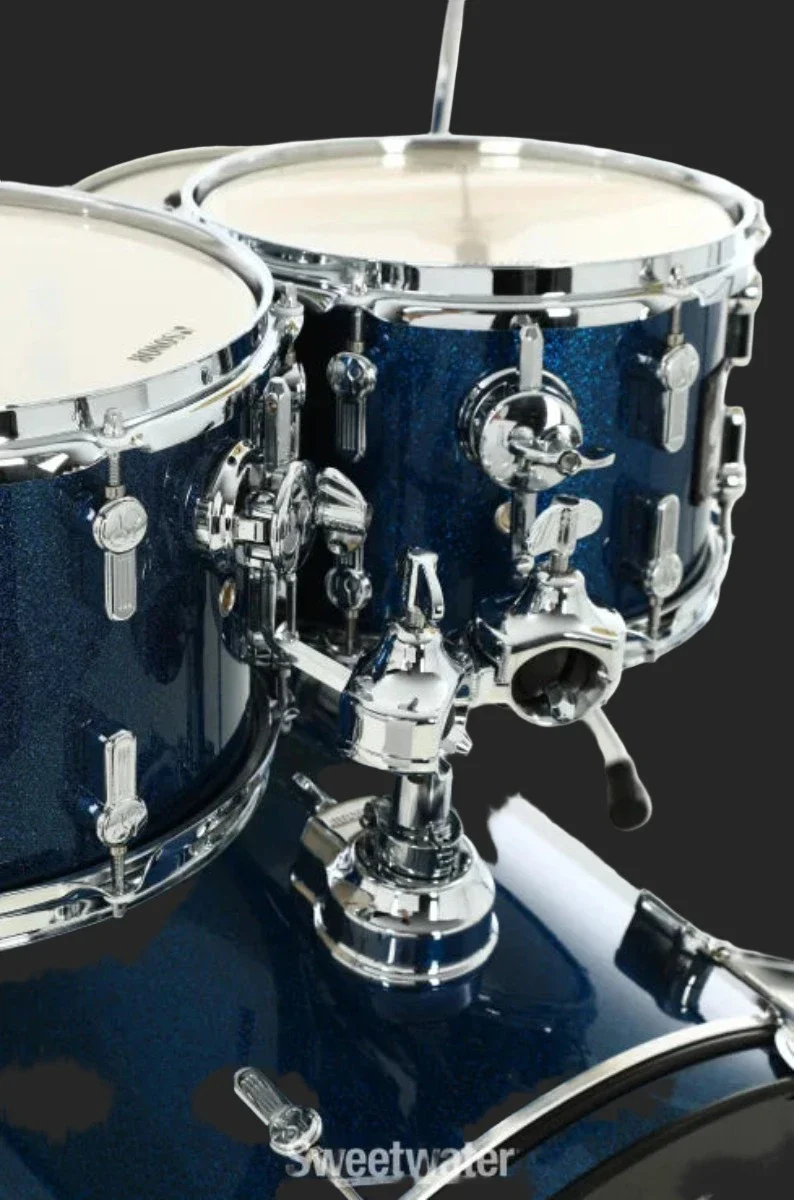 AQX Stage 5-piece Drum Set with Hardware Pack - Blue Ocean Sparkle - Image 2