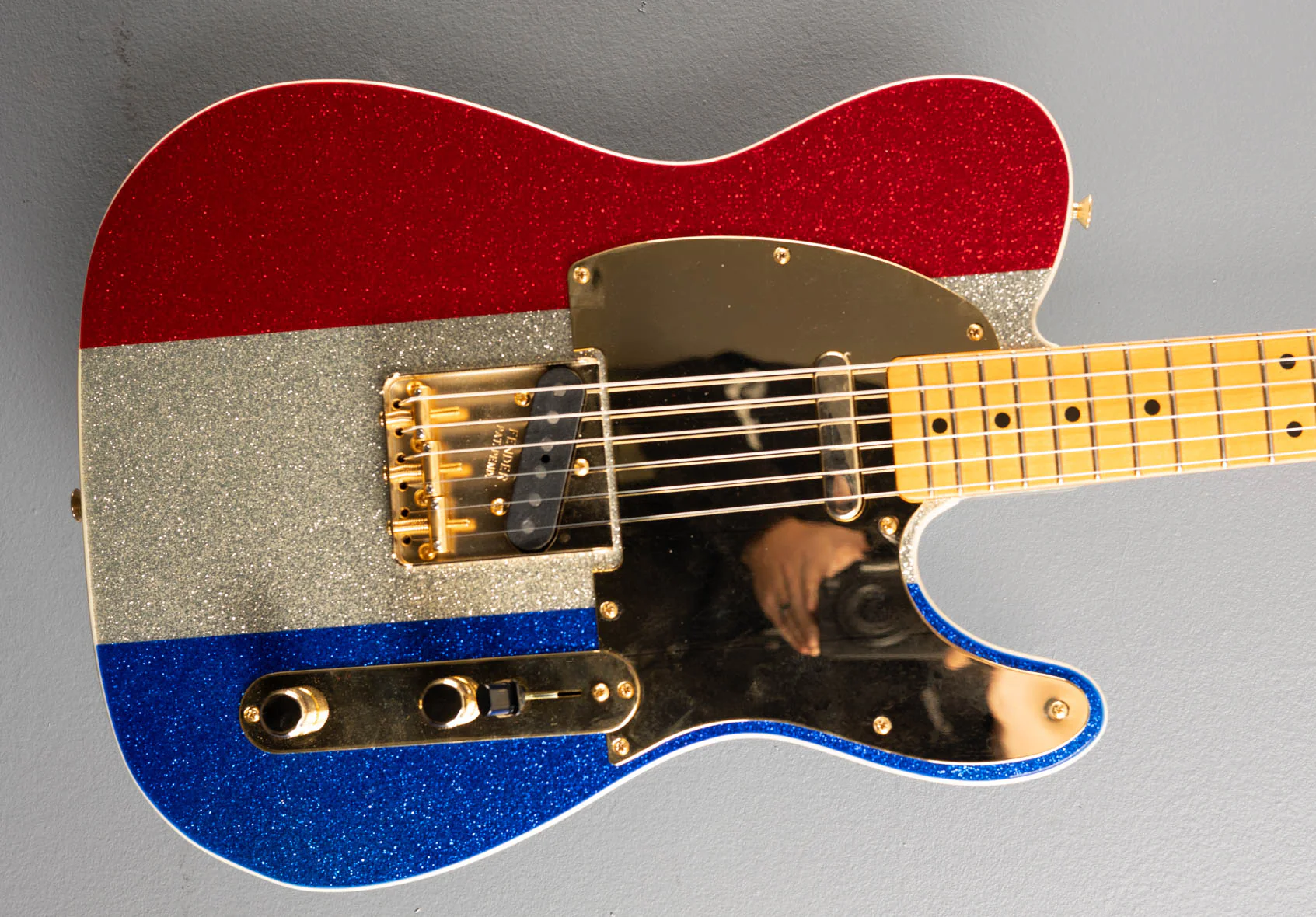 Buck Owens Telecaster - Red, Silver and Blue Sparkle