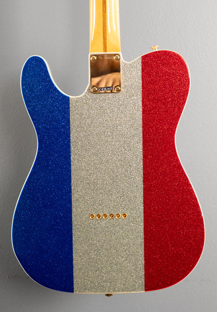Buck Owens Telecaster - Red, Silver and Blue Sparkle - Image 5