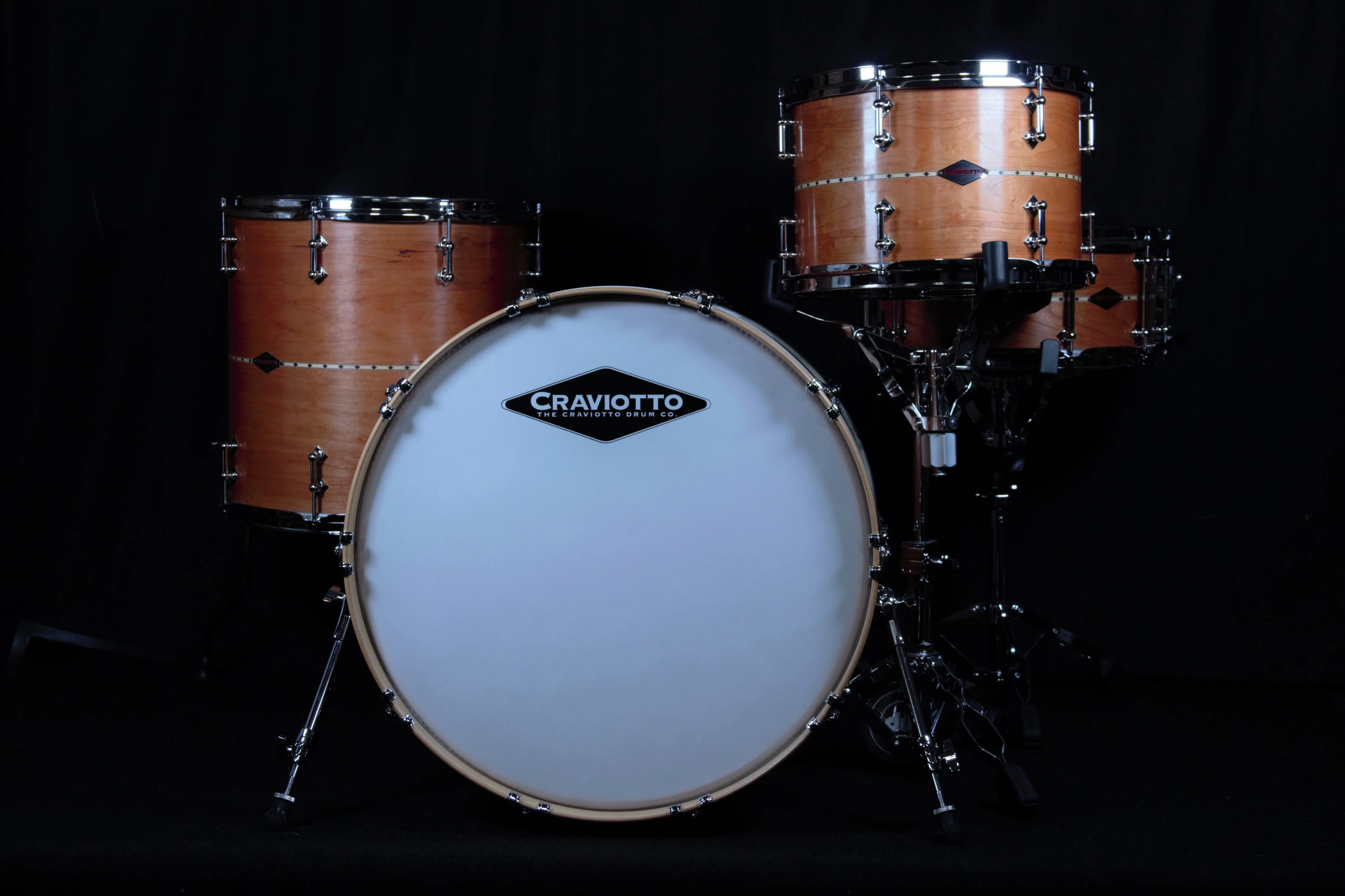 Cherry With Maple Inlay 4 Piece Shell Pack - Image 2