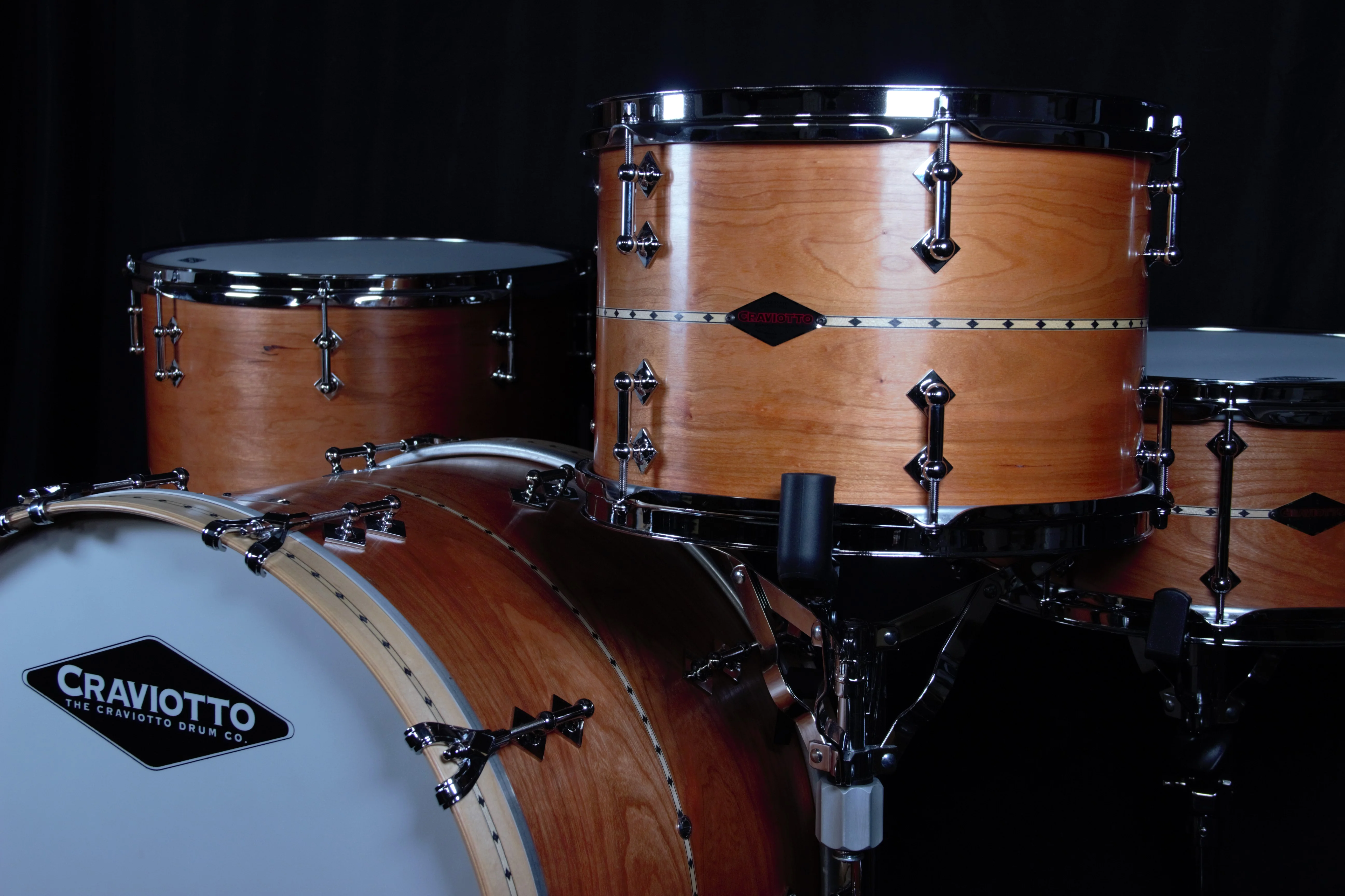 Cherry With Maple Inlay 4 Piece Shell Pack - Image 3