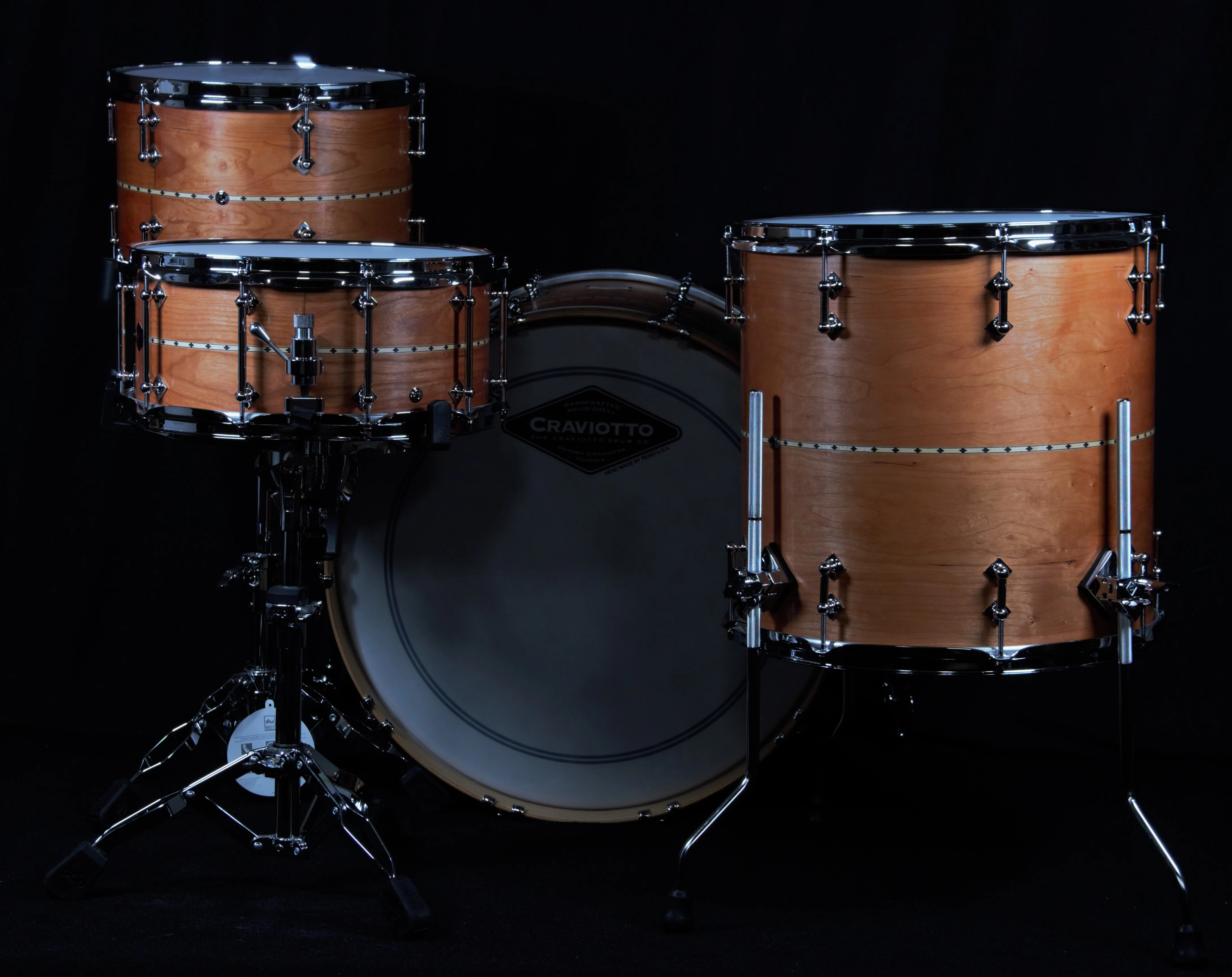 Cherry With Maple Inlay 4 Piece Shell Pack - Image 4