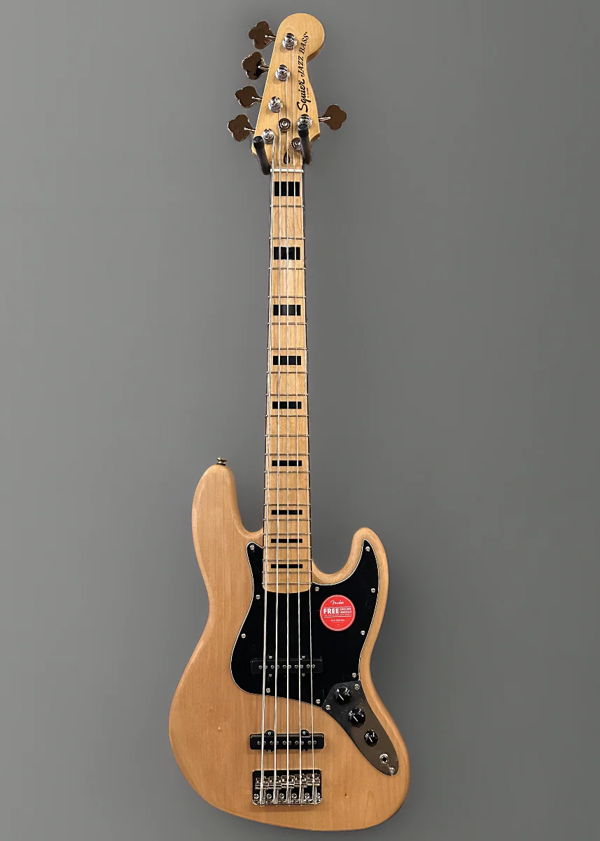 Classic Vibe 70's Jazz Bass V - Natural - Image 3