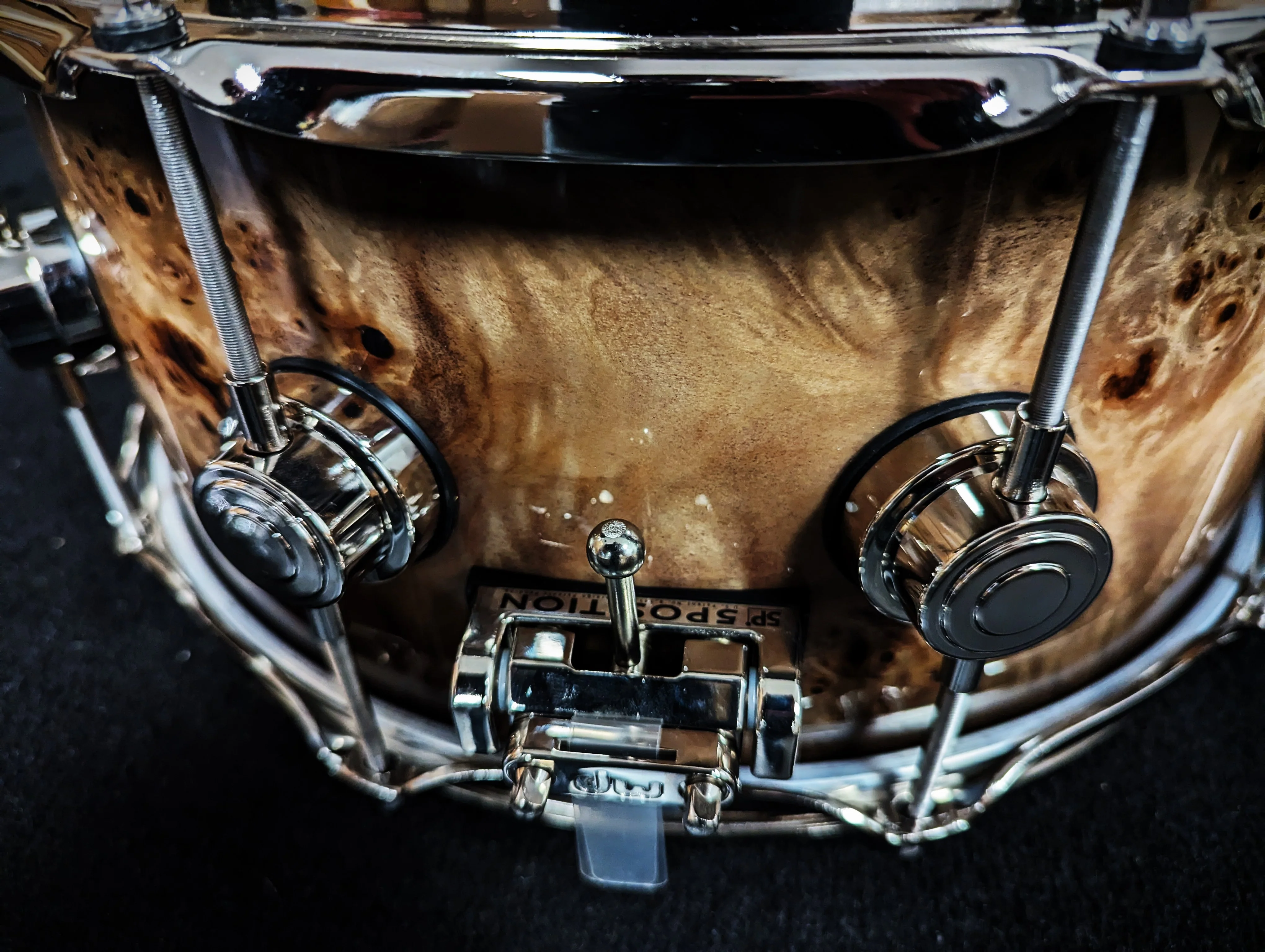 Collectors Series Candy Black Burst over Mappa Burl 5 Piece Shell Pack - Image 11
