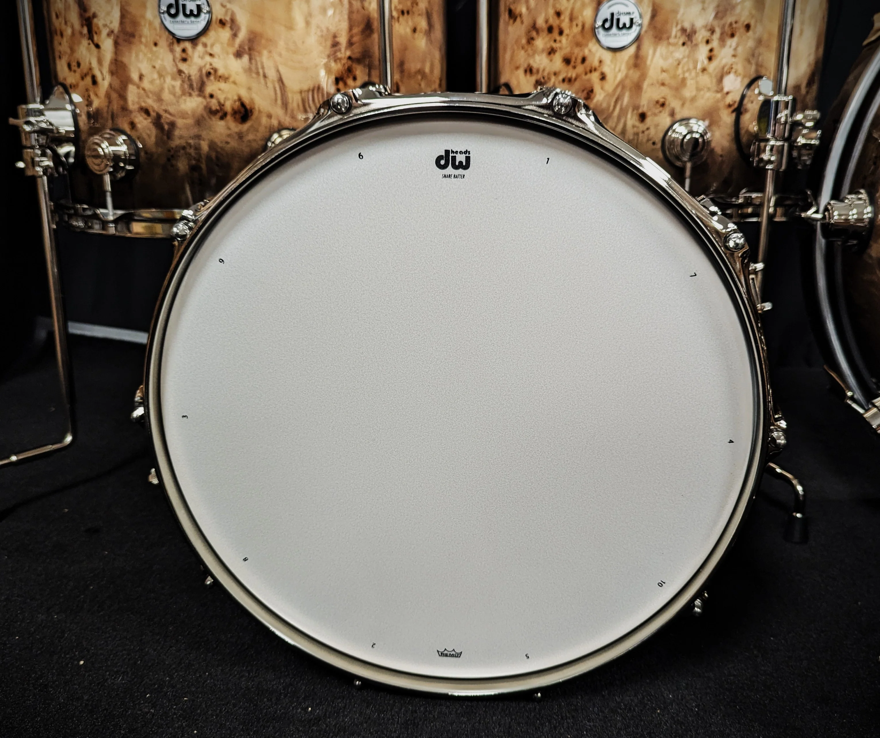 Collectors Series Candy Black Burst over Mappa Burl 5 Piece Shell Pack - Image 8