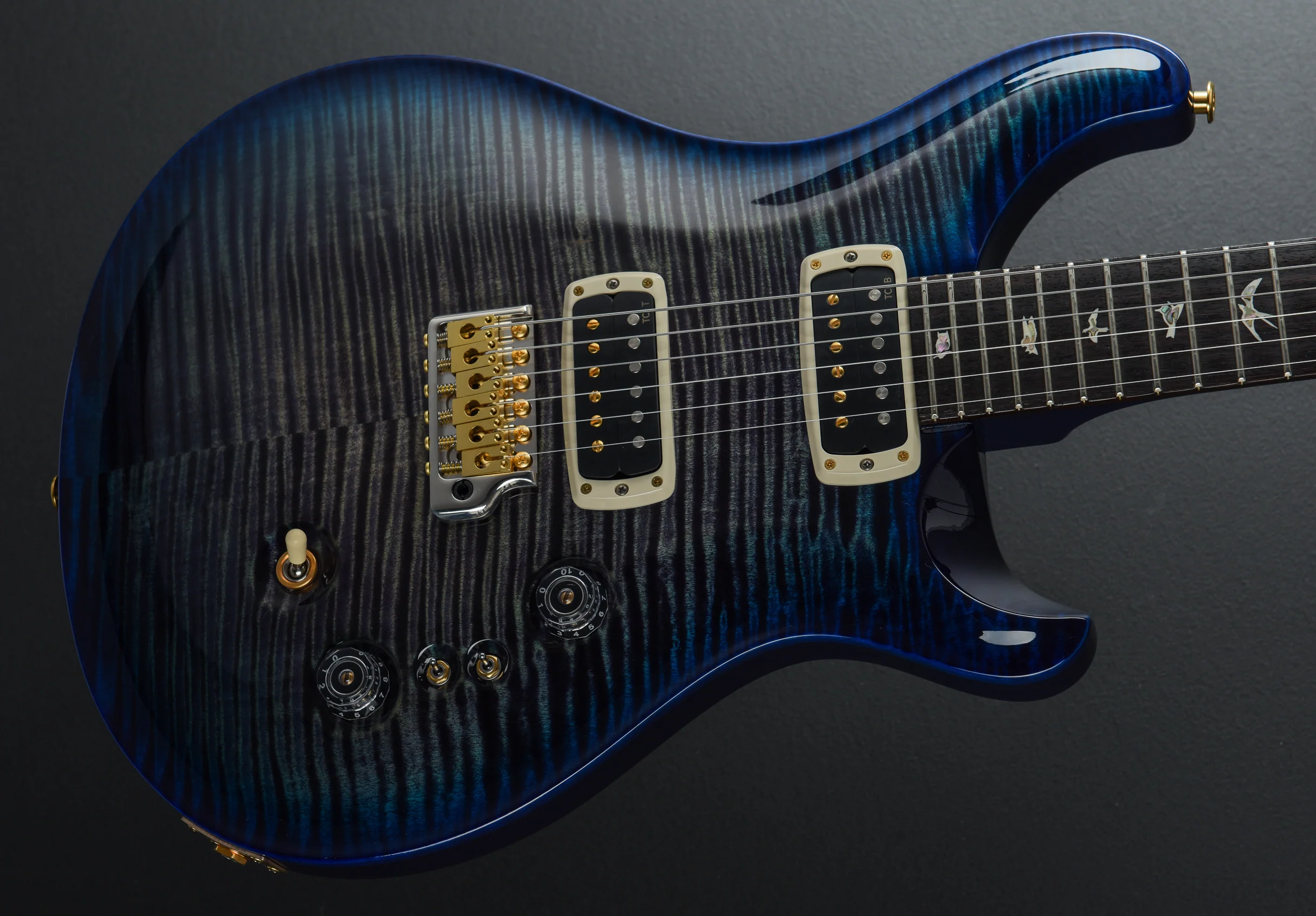 Custom 24-08 10 Top - Aurora Borealis Wraparound Blue Burst