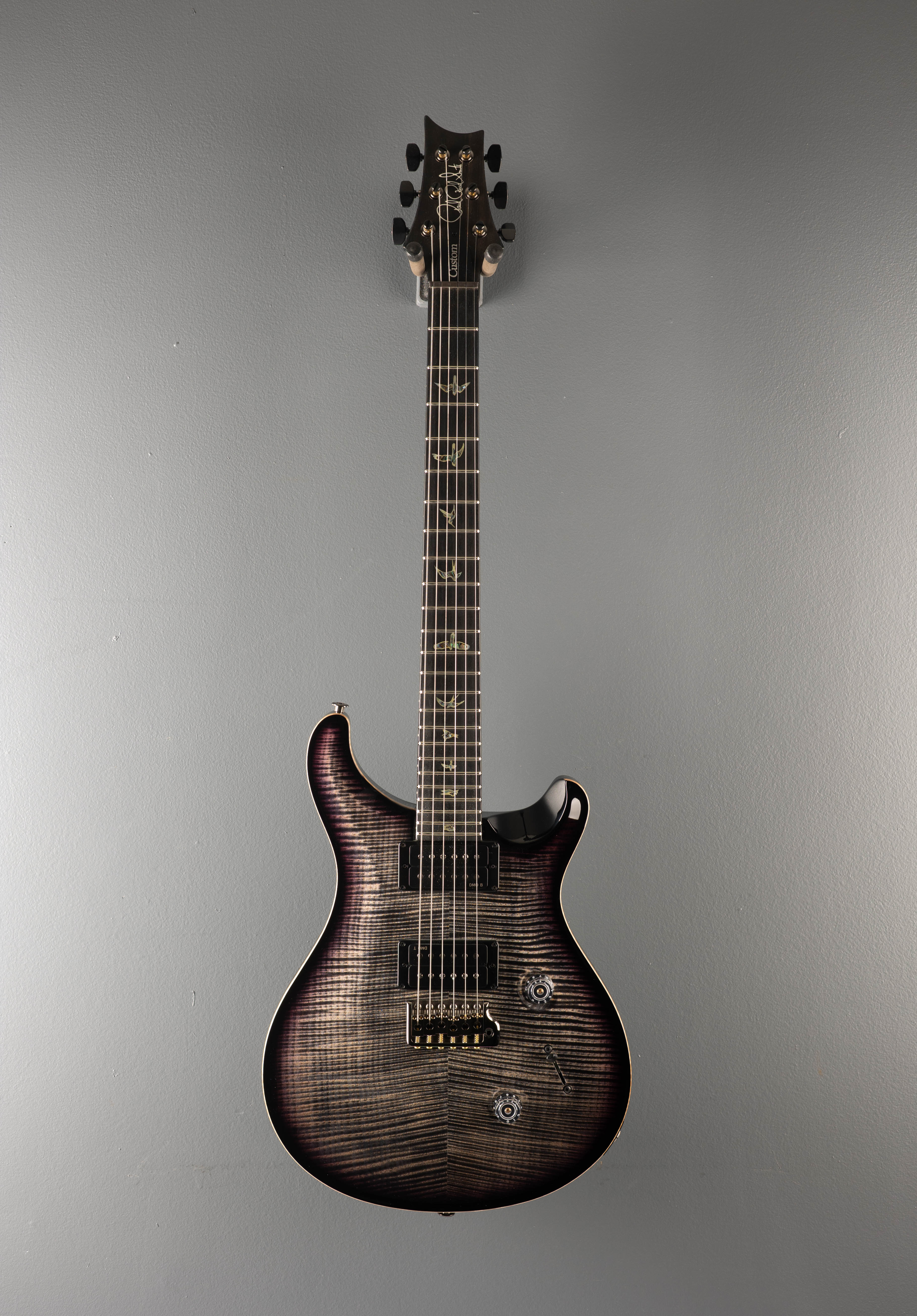 Custom 24 10 Top w/ Korina - Charcoal Purple Smokeburst - Image 3