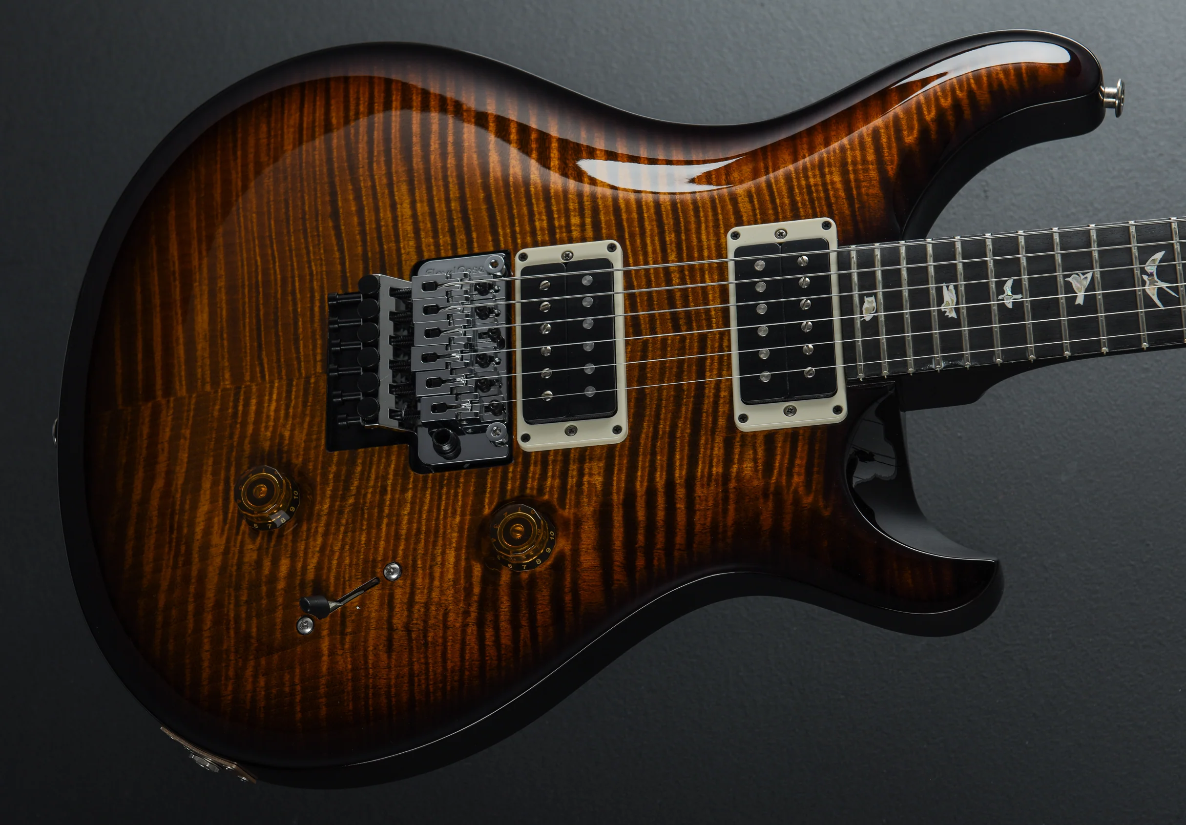 Custom 24 "Floyd" 10 Top - Black Gold Wraparound Burst