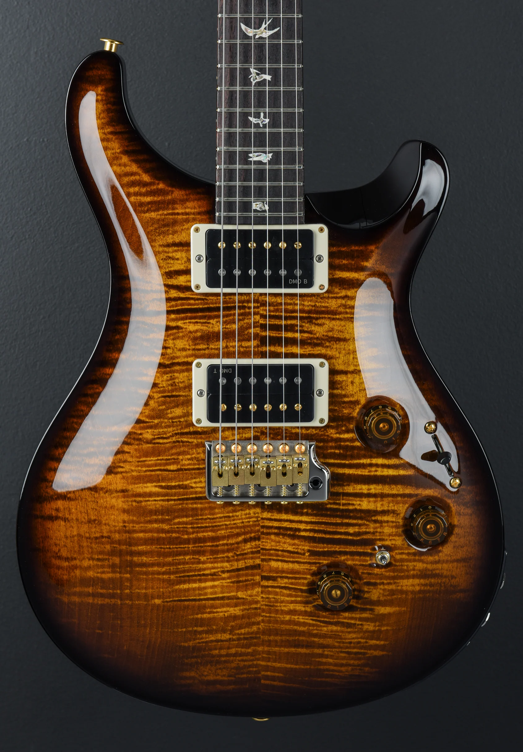 Custom 24 Piezo 10 Top - Black Gold Wraparound Burst - Image 2