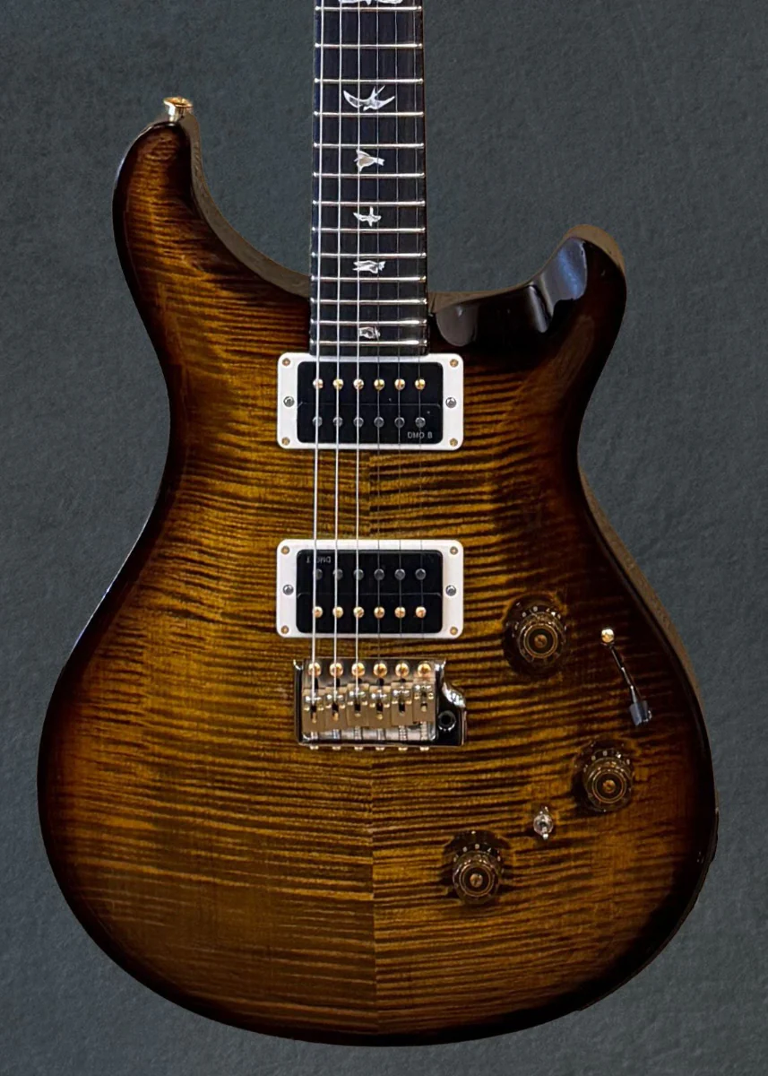 Custom 24 Piezo 10 Top - Black Gold Wraparound Burst - Image 2