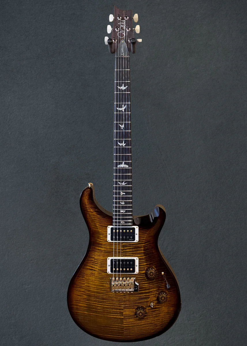 Custom 24 Piezo 10 Top - Black Gold Wraparound Burst - Image 3
