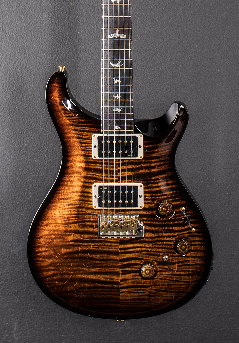 Custom 24 Piezo 10 Top - Black Gold Wraparound Burst - Image 2