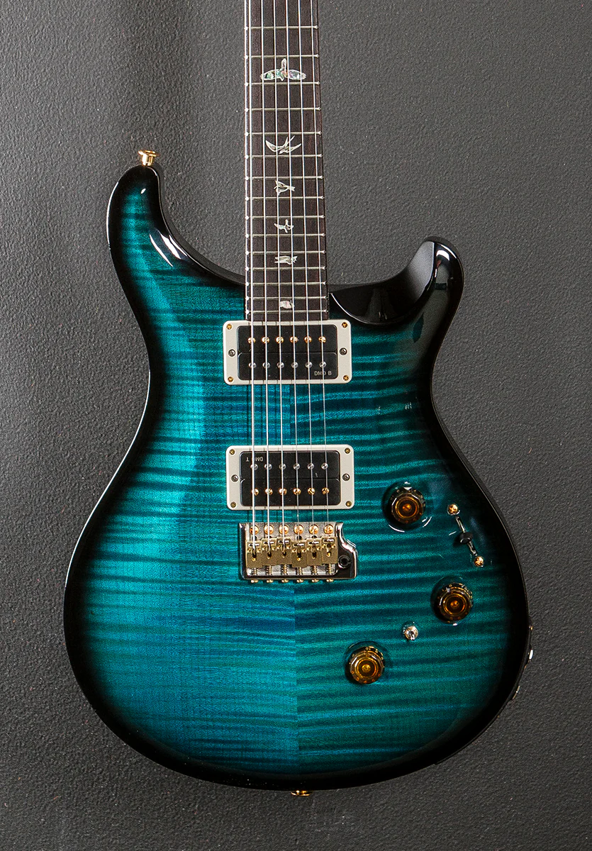 Custom 24 Piezo 10 Top - Carroll Blue Wraparound Smokeburst - Image 2