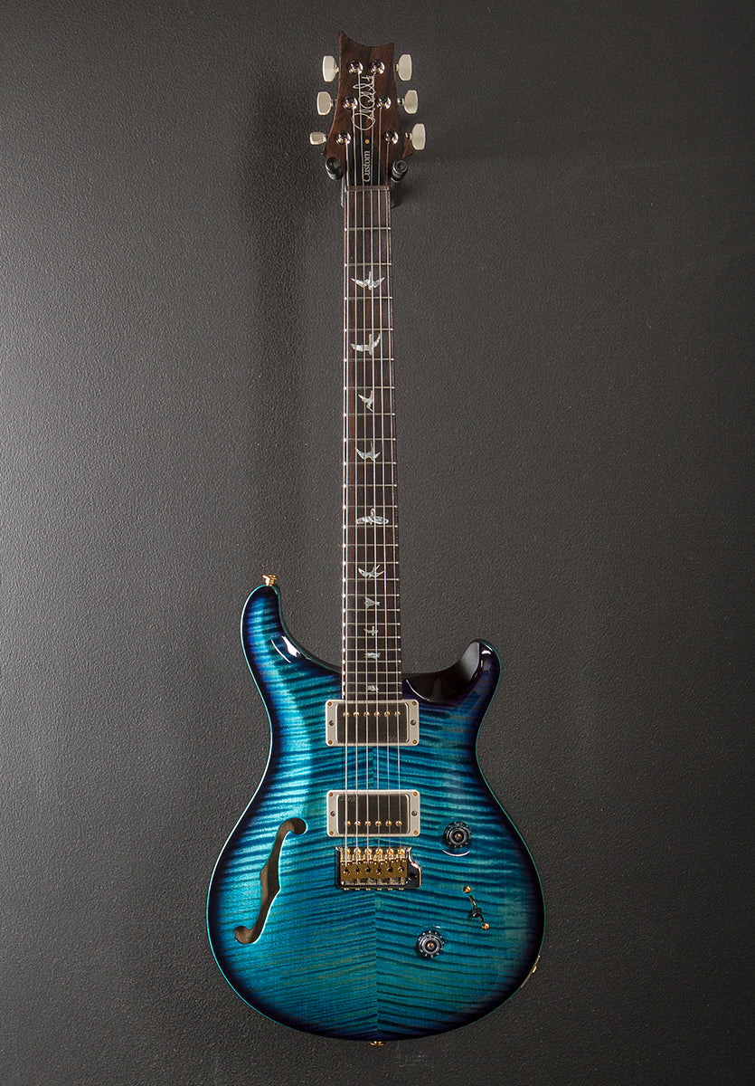 Custom 24 Semi-Hollow Wood Library Limited - Aquableux Purple Burst w/Korina - Image 3