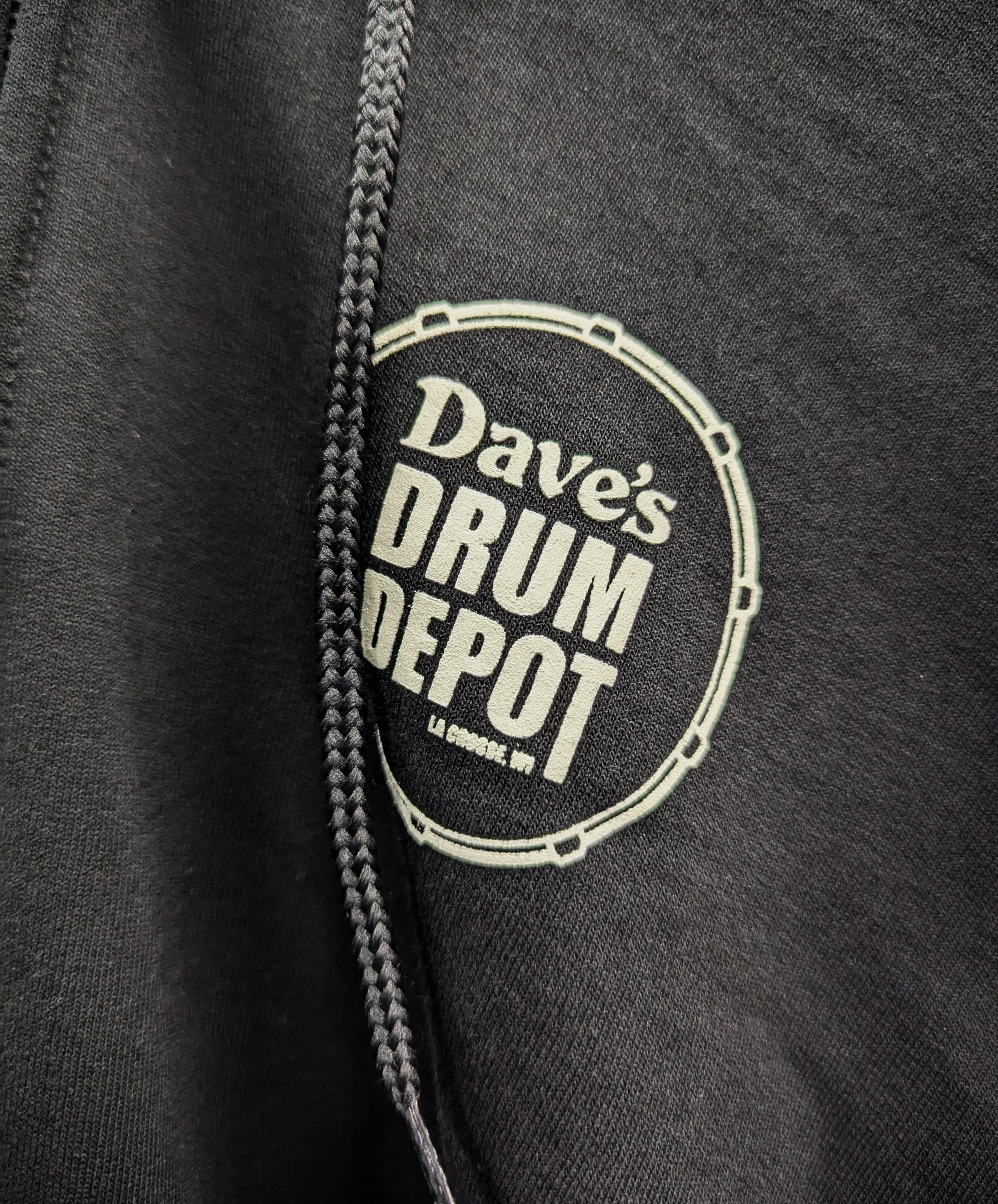 Drum Depot Zip Hoodie - Black - Image 5