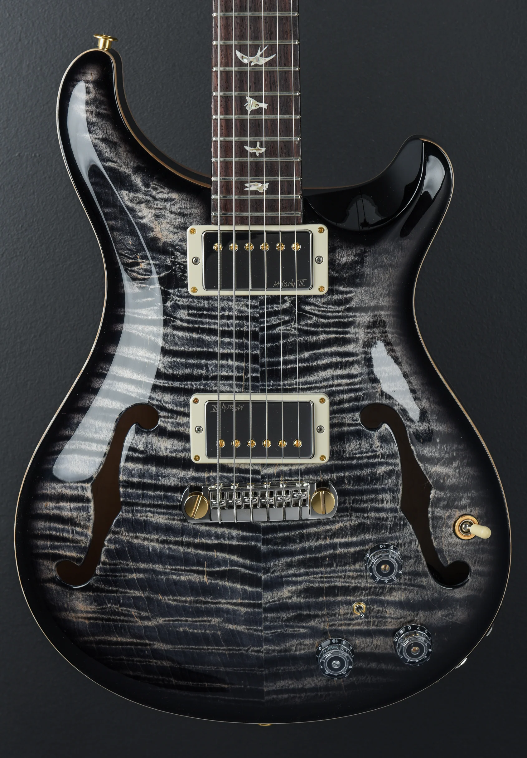 Hollowbody II Piezo 10 Top - Charcoal Burst - Image 2