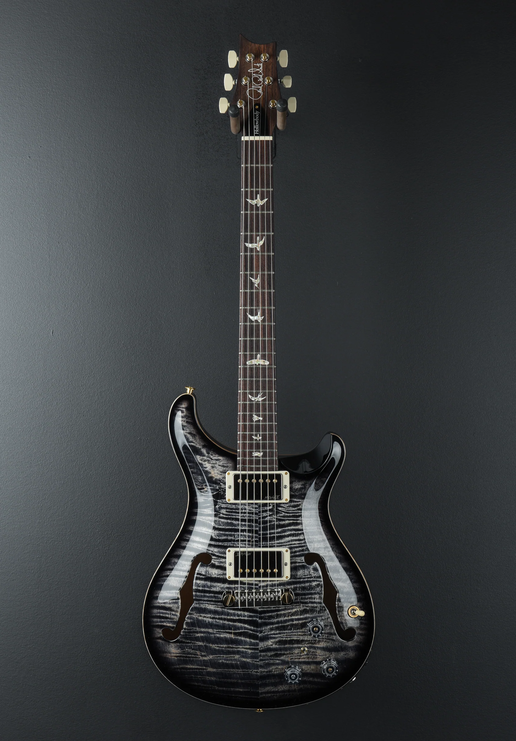 Hollowbody II Piezo 10 Top - Charcoal Burst - Image 3