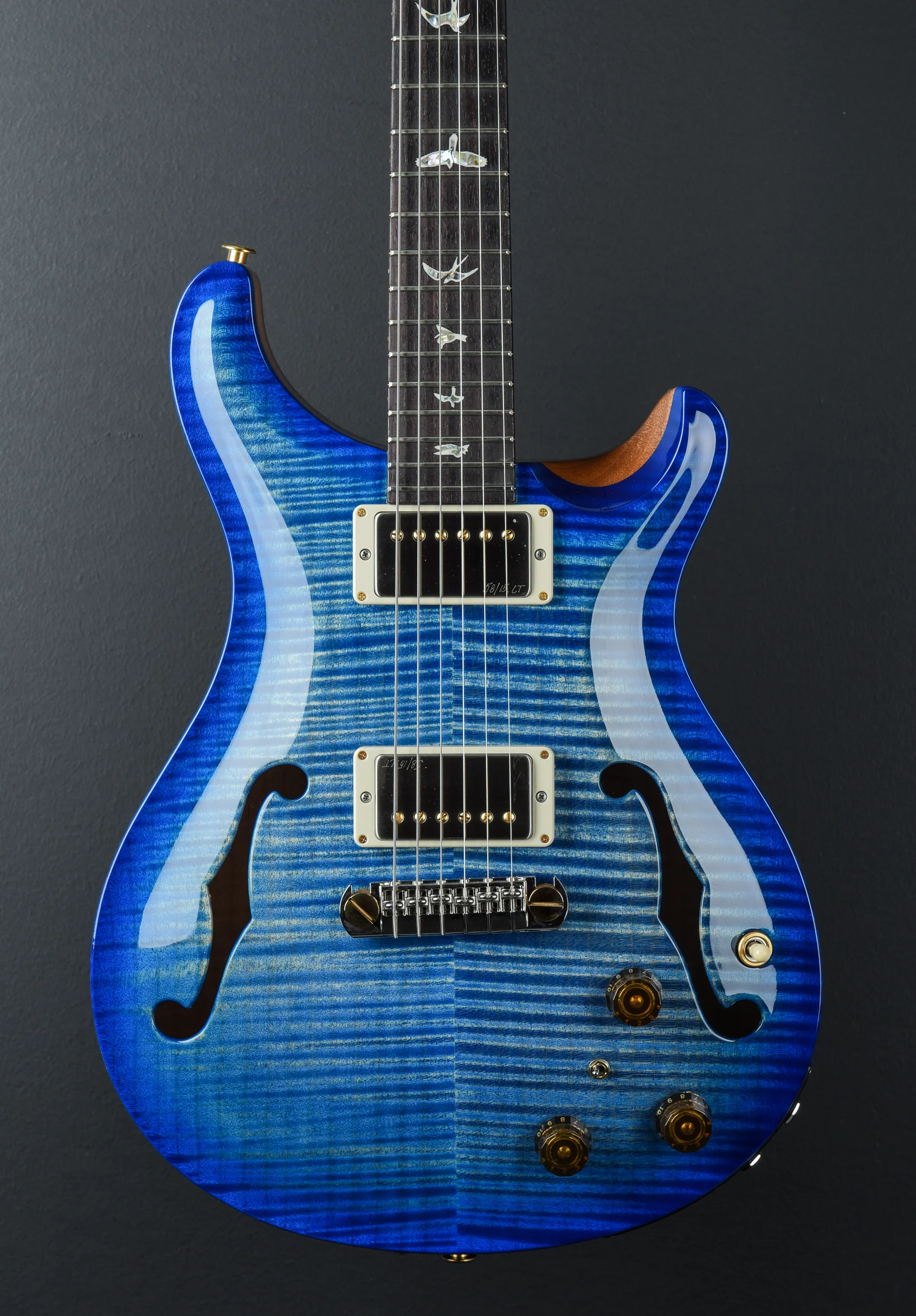 Hollowbody II Piezo 10 Top - Faded Blue Wrap Burst/Natural Middle - Image 2